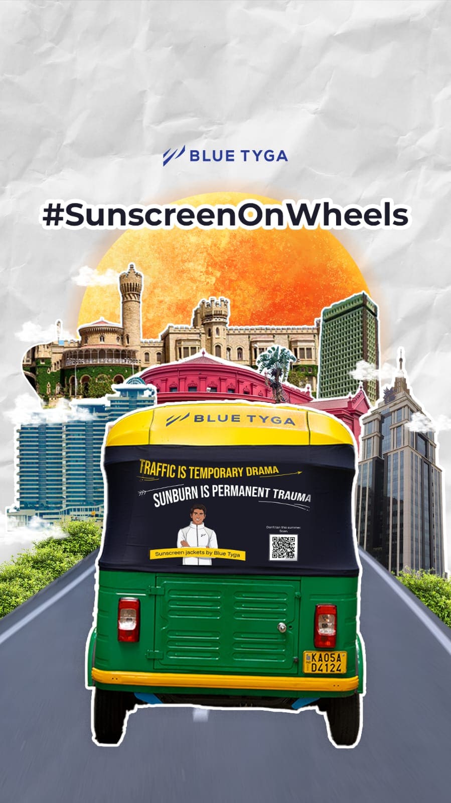 Blue Tyga Nears 1 Million Sunscreen Jackets Sold, Takes Wearable Sun Protection to Bengaluru's Streets