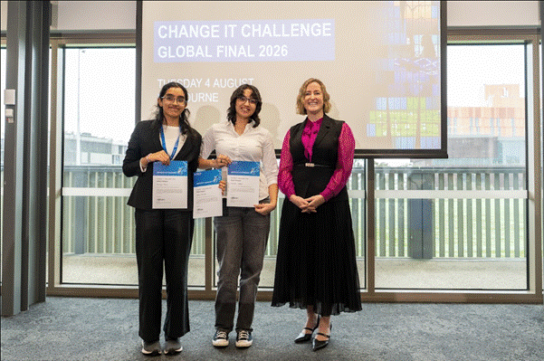 Indian high school innovators claim top prize at Monash University’s global Change It Challenge