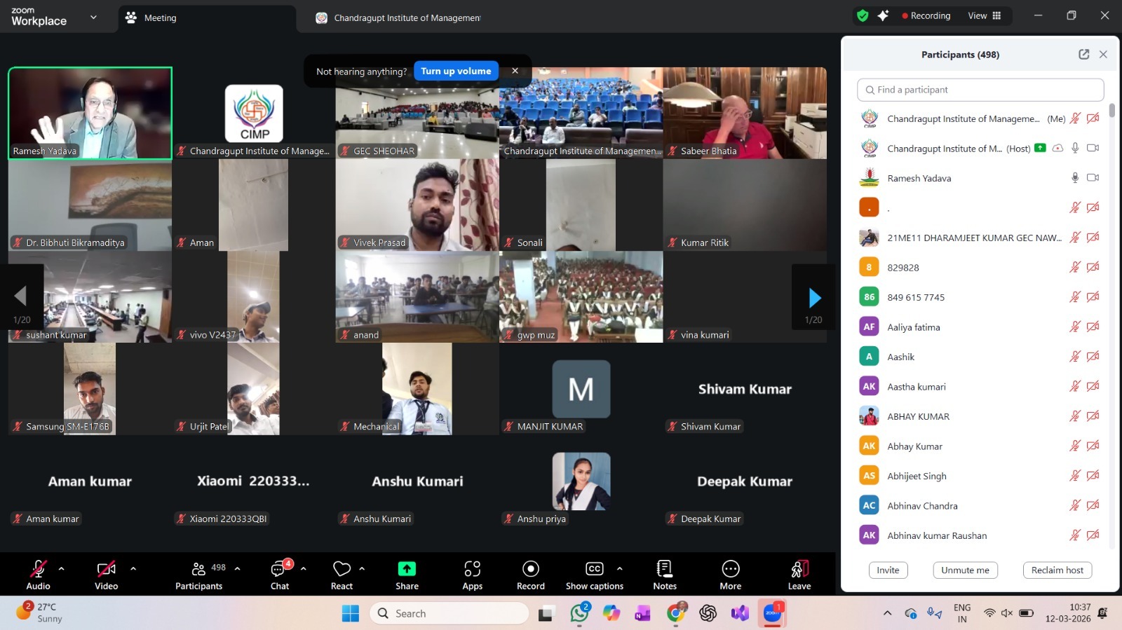 From Hotmail to HotCoin: Sabeer Bhatia Inspires Entrepreneurs at CIMP Virtual Bootcamp