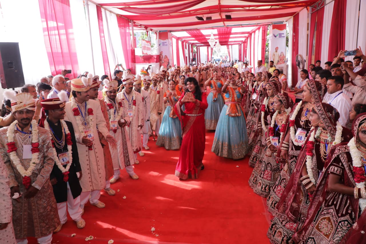 51 Couples Begin a New Journey: Narayan Seva Sansthan Hosts 45th Mass Wedding for Differently-Abled and Underprivileged