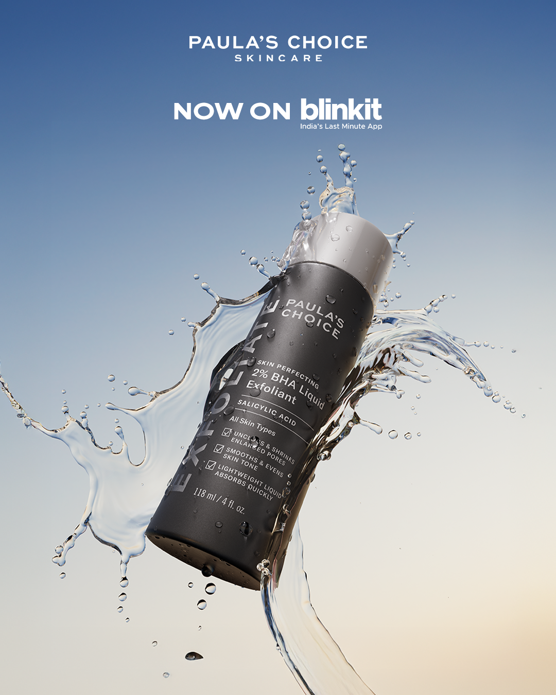 Paula’s Choice Brings Its Cult-favourite 2 percent Bha Liquid Exfoliant To Quick Commerce With Blinkit