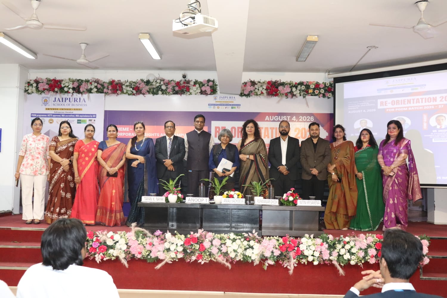 Jaipuria School of Business Re-Orientation Programme 2026 for PGDM Inspires PGDM Batch 2025-27 Students to Lead with Purpose and Prepare for Career Success