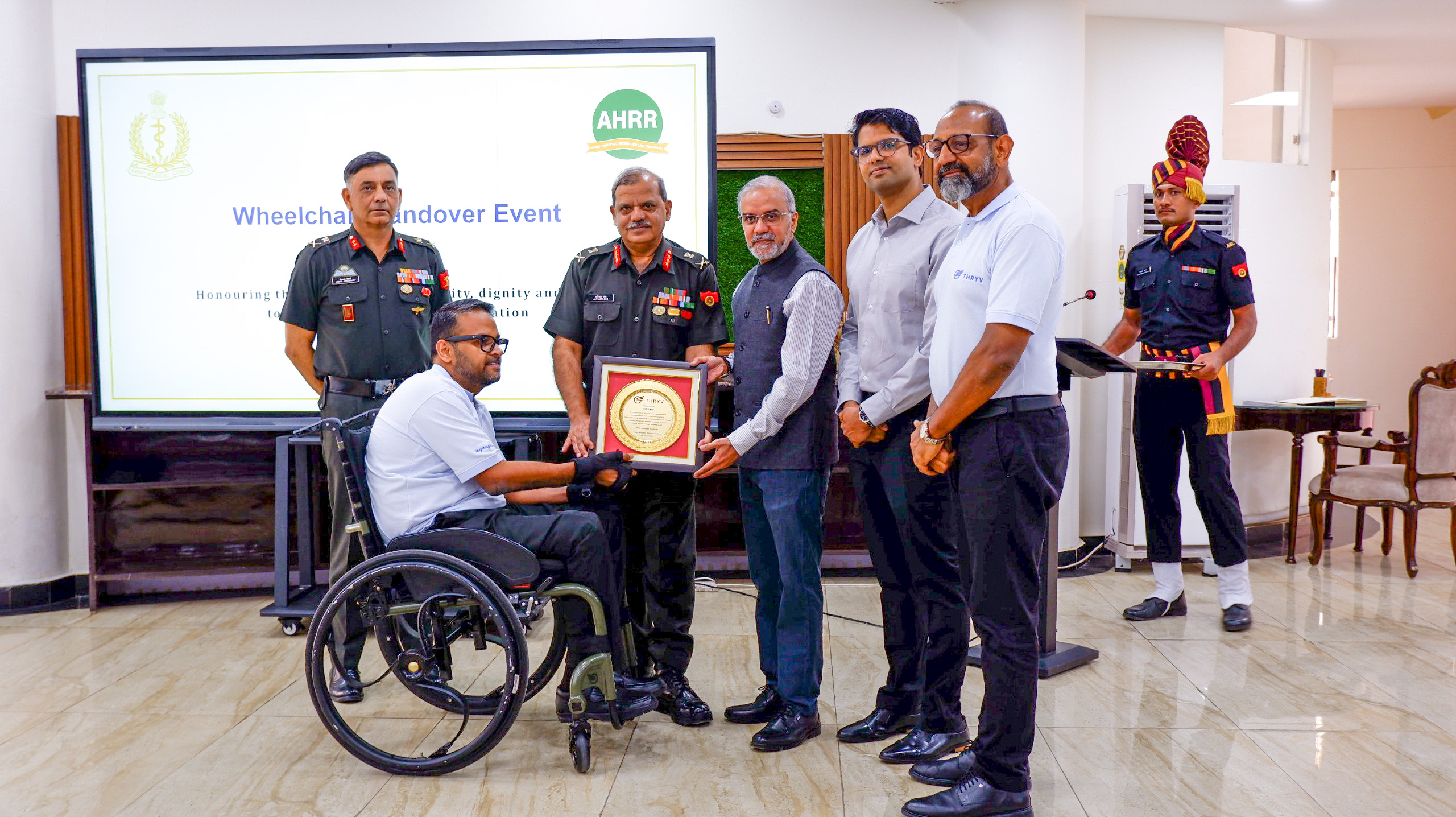 IIT Madras hands over first 25 indigenously developed wheelchairs to Army Hospital (Research and Referral), New Delhi, under Fiserv-funded CSR initiative