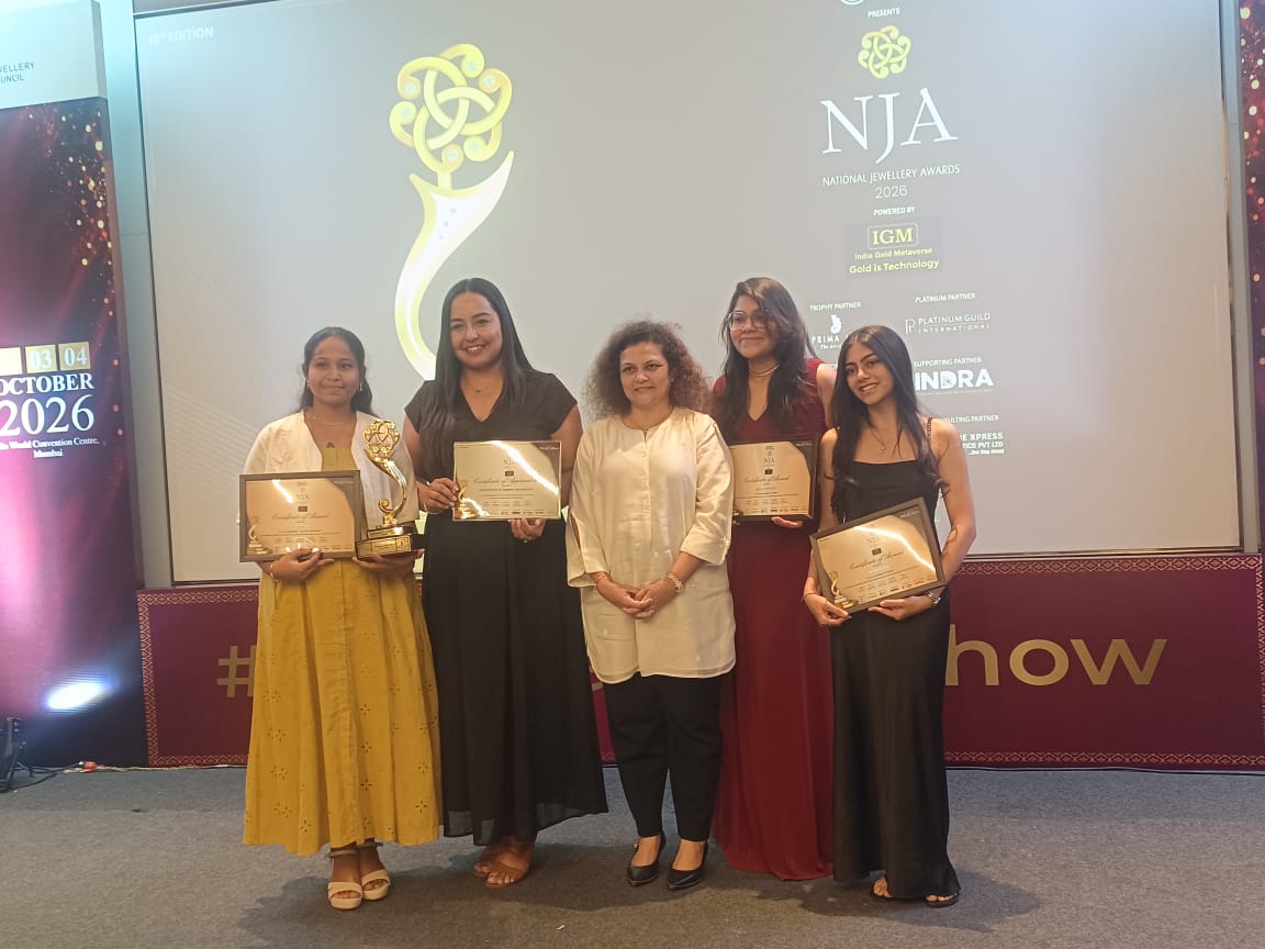 JD Institute Of Fashion Technology Secures three wins at National Jewellery Awards 2026