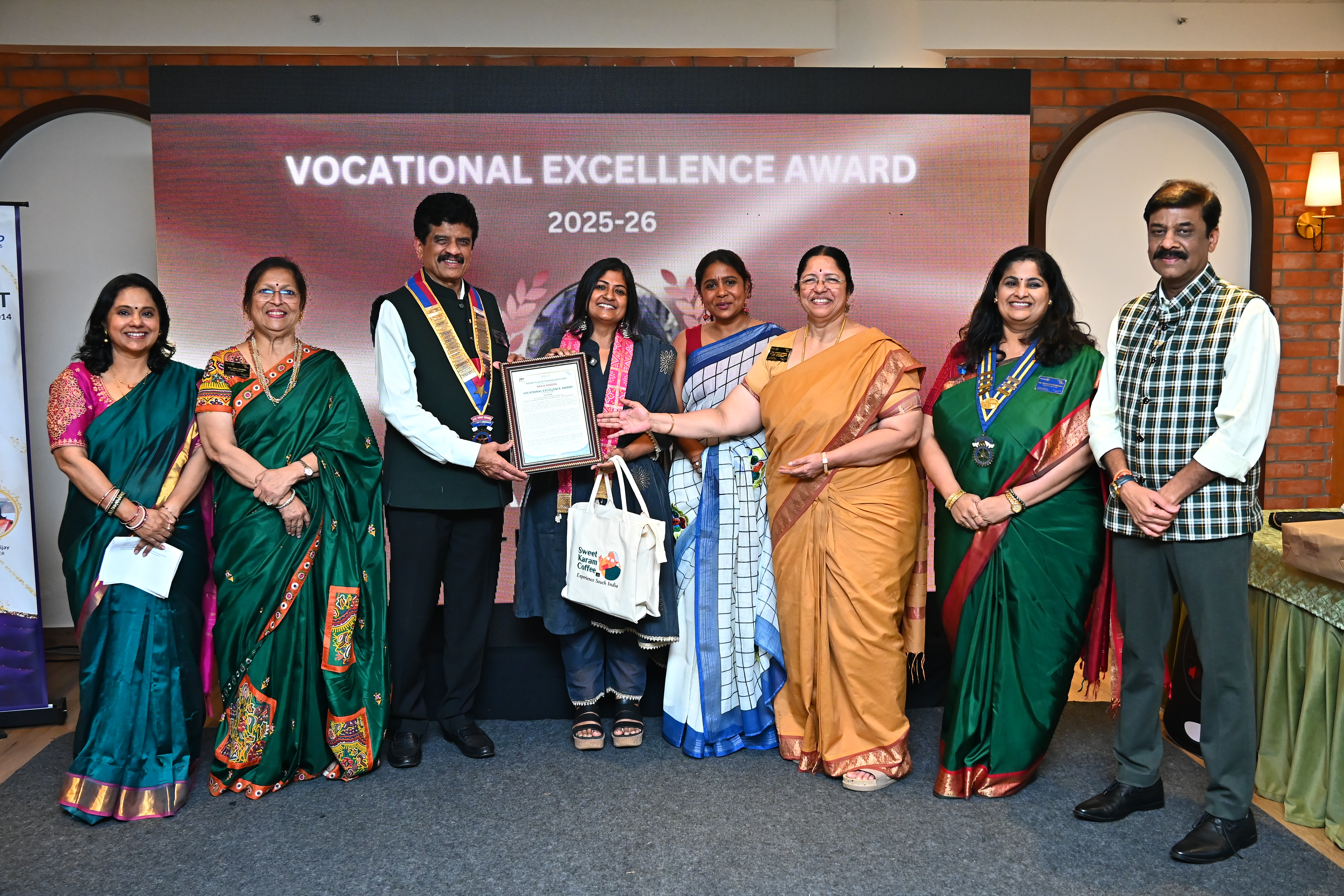 Beyond 8 Co-founder Raaji Naveen Receives Rotary Education Award