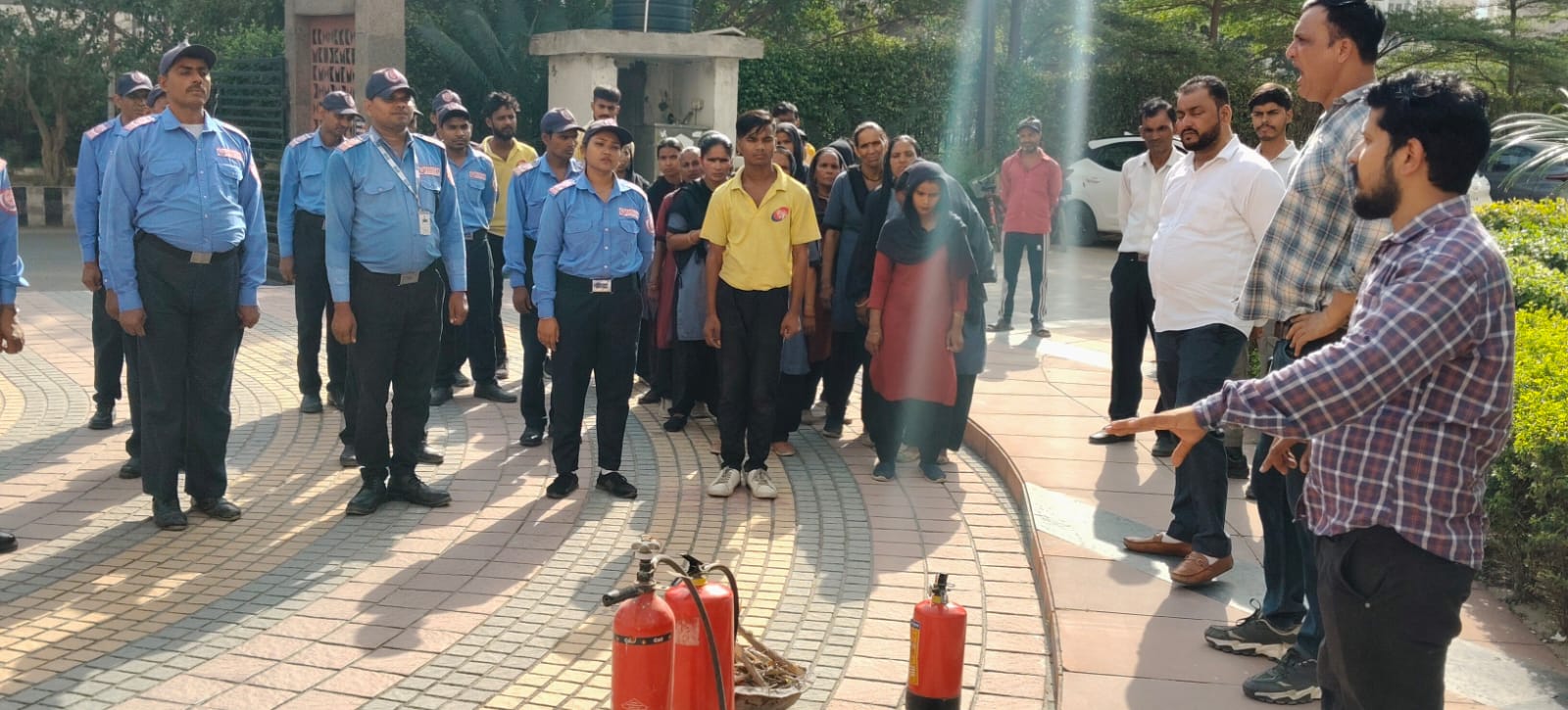 PR Request- Fire Mock Drill Conducted at Sikka Karnam Greens to Educate the Residents for Emergency Preparedness