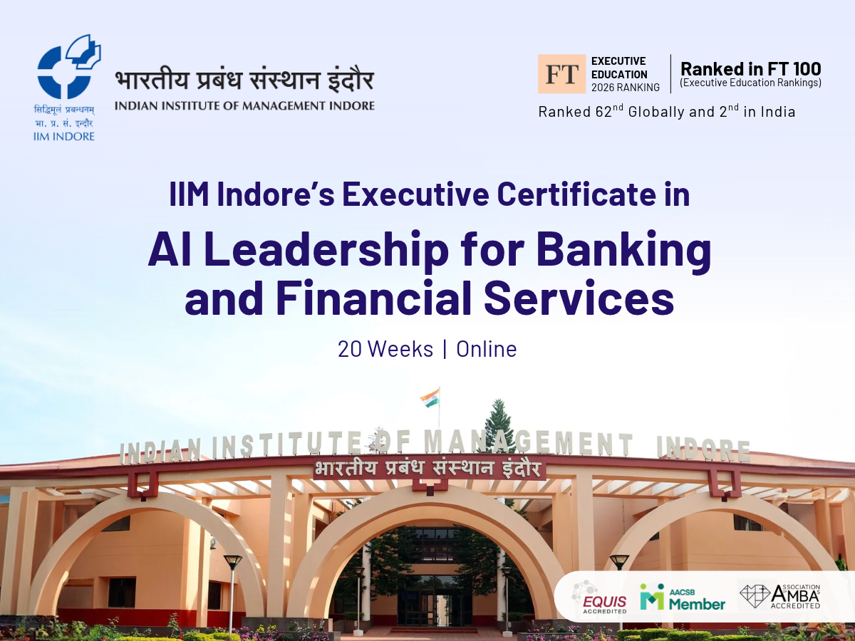 IIM Indore Introduces Executive Certificate Programme in AI Leadership for BFSI Professionals