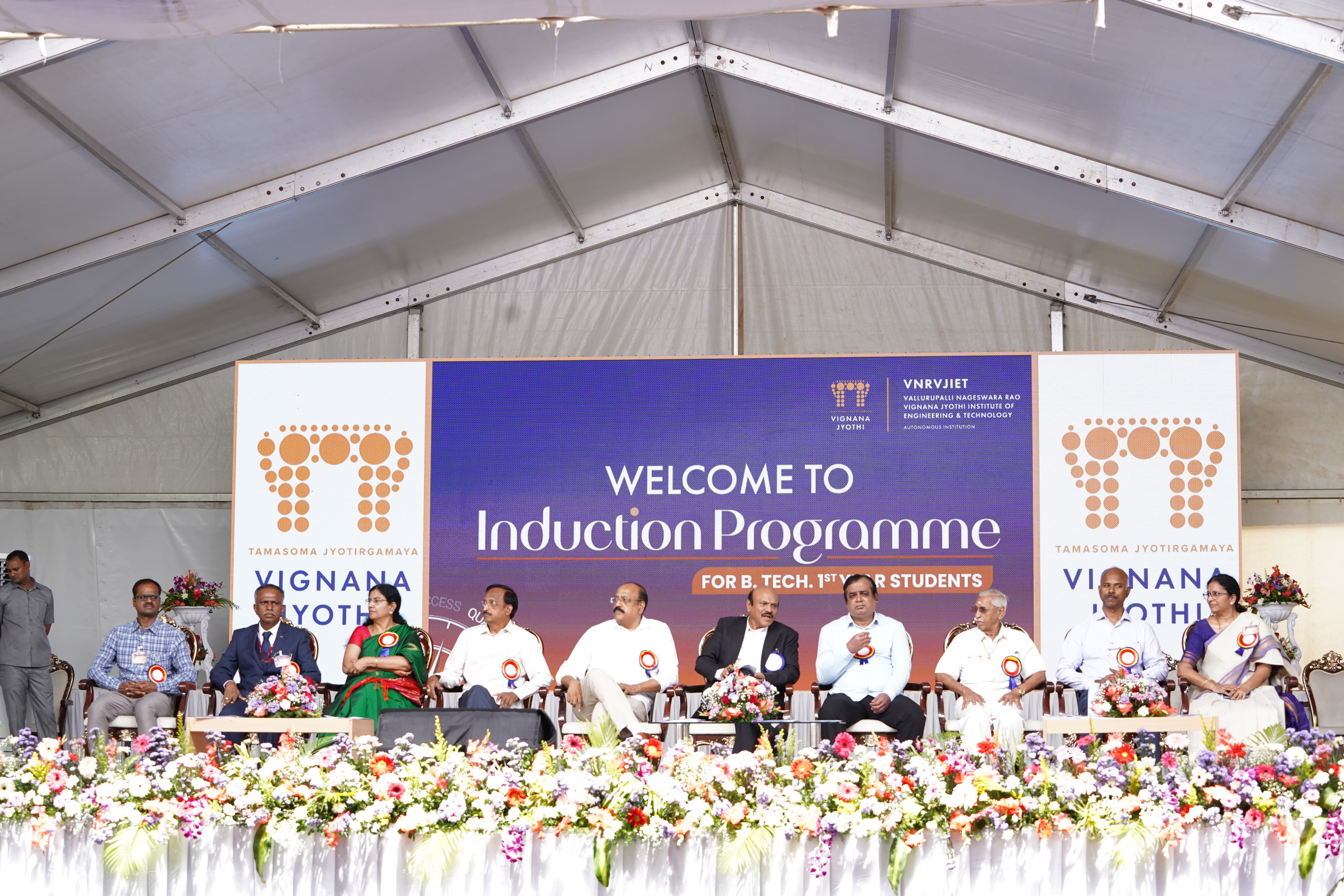 VNR VJIET welcomes 2,200 students through Student Induction Programme 2026.
