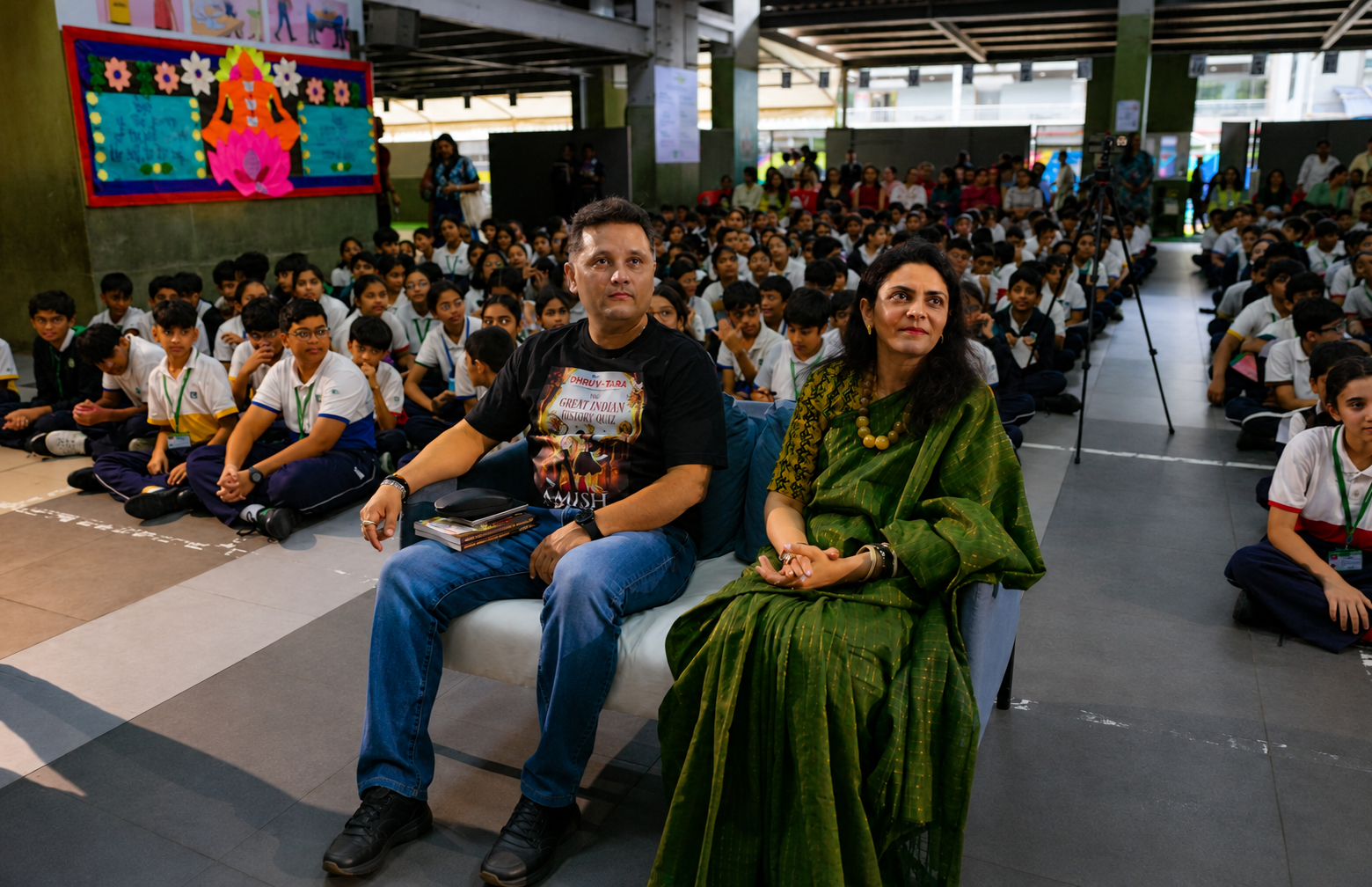 The Green Acres Academy (TGAA), Chembur, Hosts Best-Selling Author Amish Tripathi for an Engaging Book Reading Session and Interactive Quiz