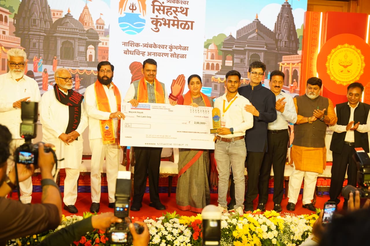 Arena Animation Student Wins National Award in Kumbh Mela Logo Contest
