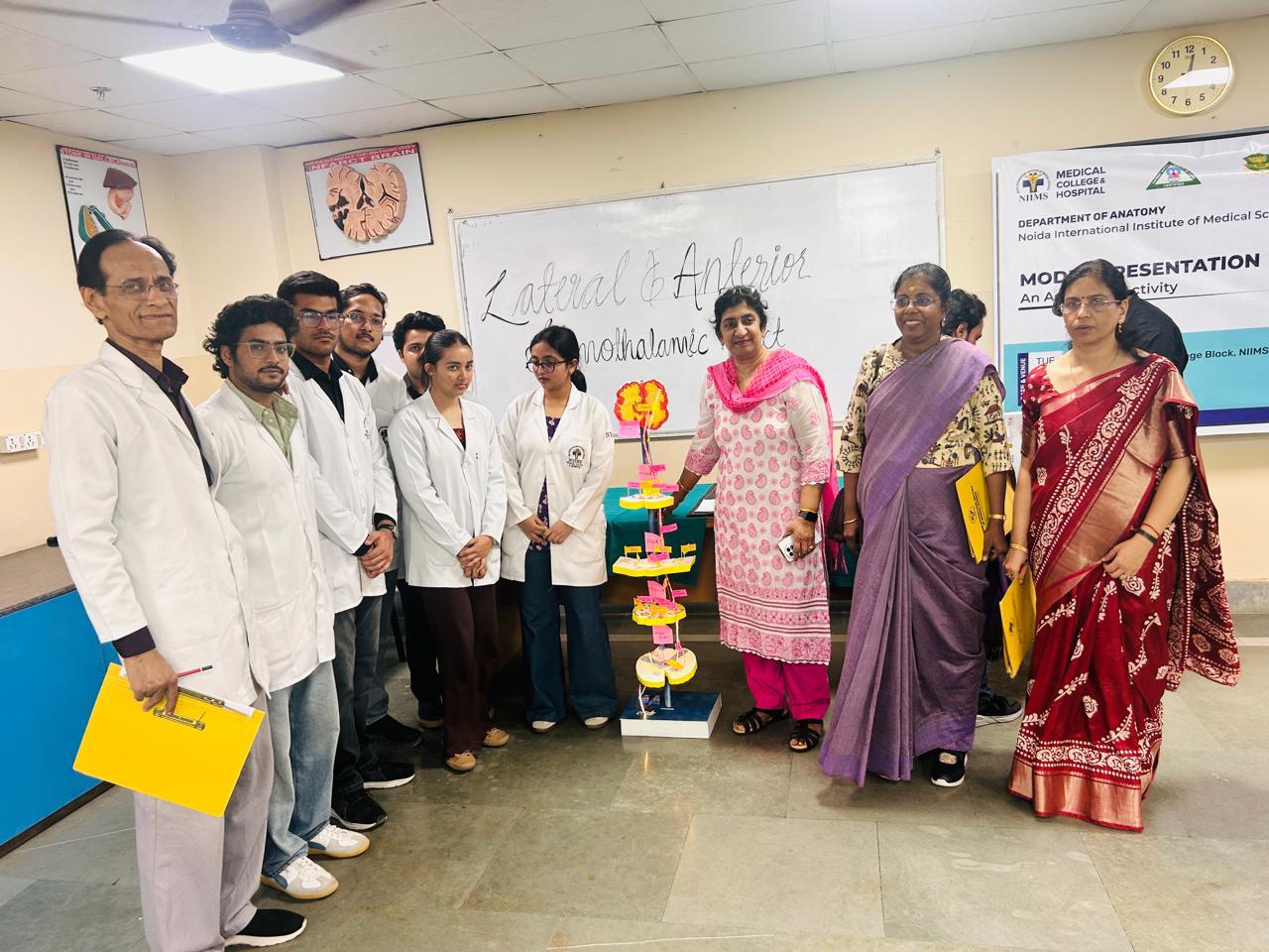 Not only intelligent, creative too: MBBS students of NIIMS excel in the model-making competition.