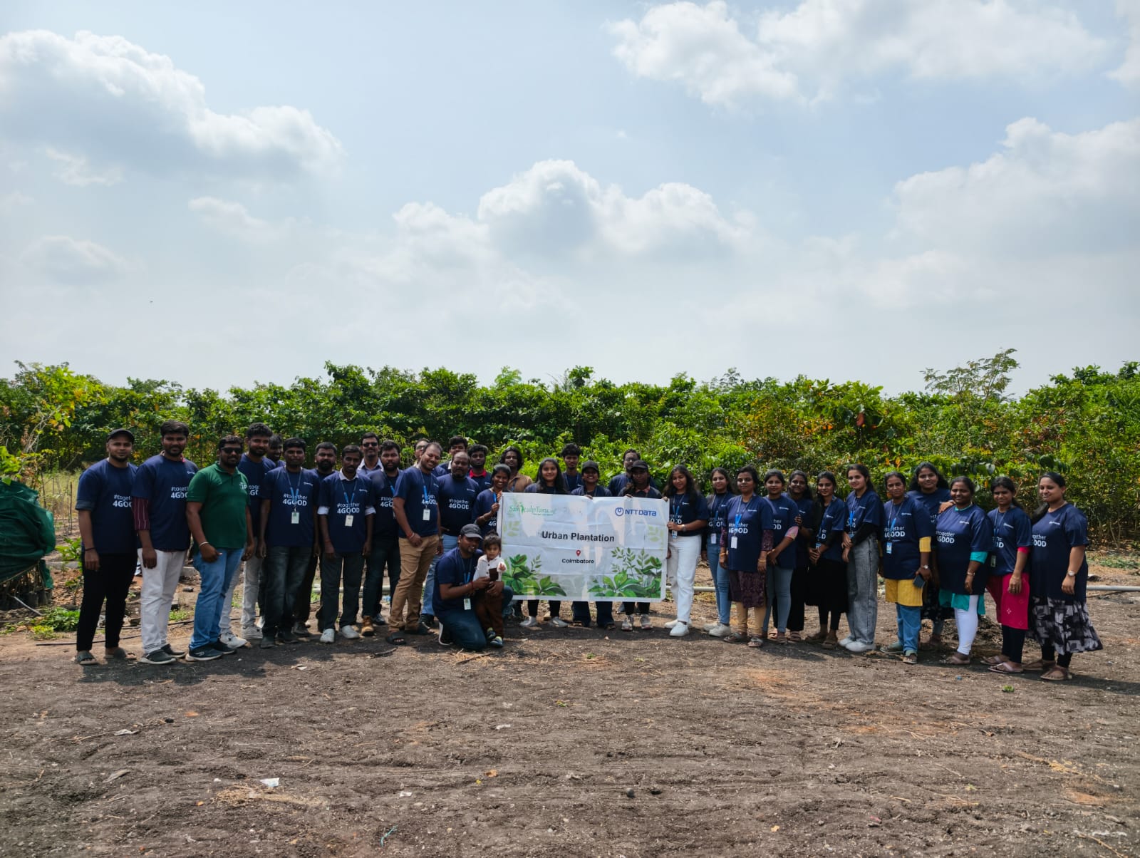 NTT Data Employees Volunteer at SankalpTaru&rsquo;s Coimbatore Restoration Site Under CSR Initiative