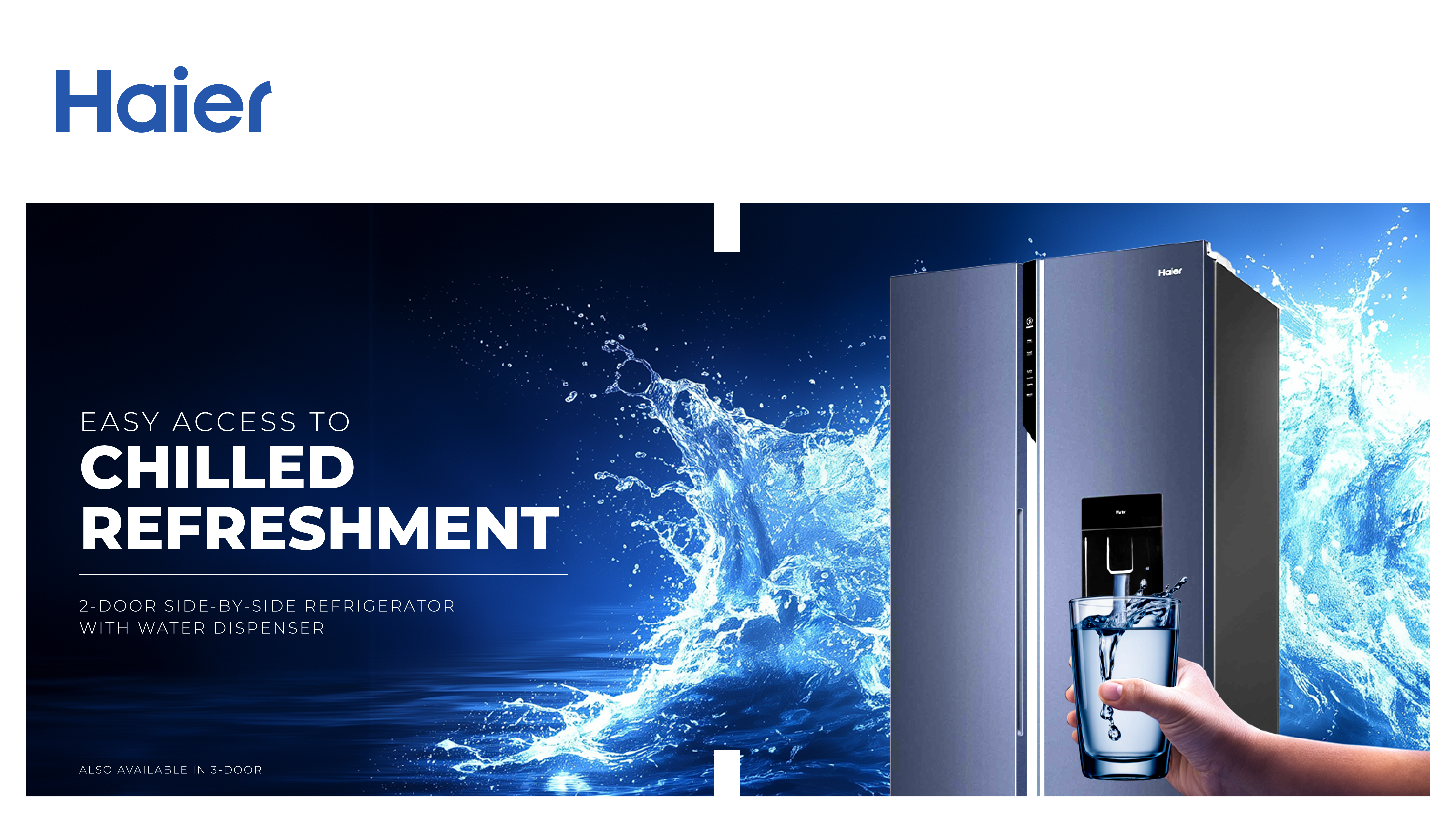 Haier Launches 596-Litre 2-Door Side-by-Side Refrigerator with BPA-Free Water Dispenser in India