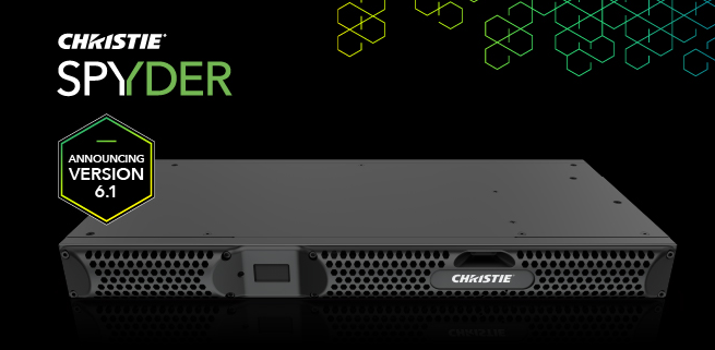 Christie Spyder-S release 6.1 expands modular video processing platform for live events and installations