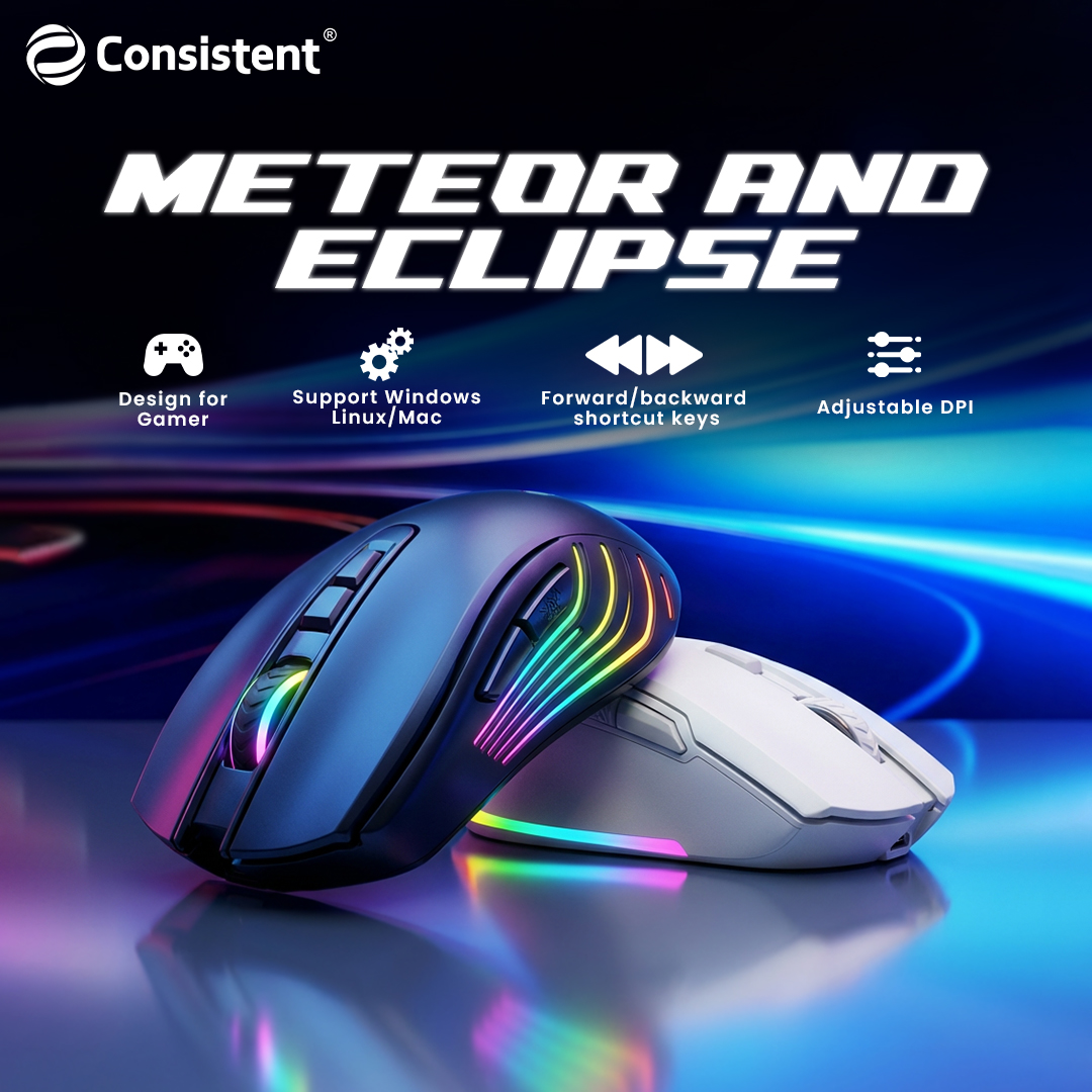 Consistent Infosystems Unveils METEOR & ECLIPSE Wired Gaming Mouse ...