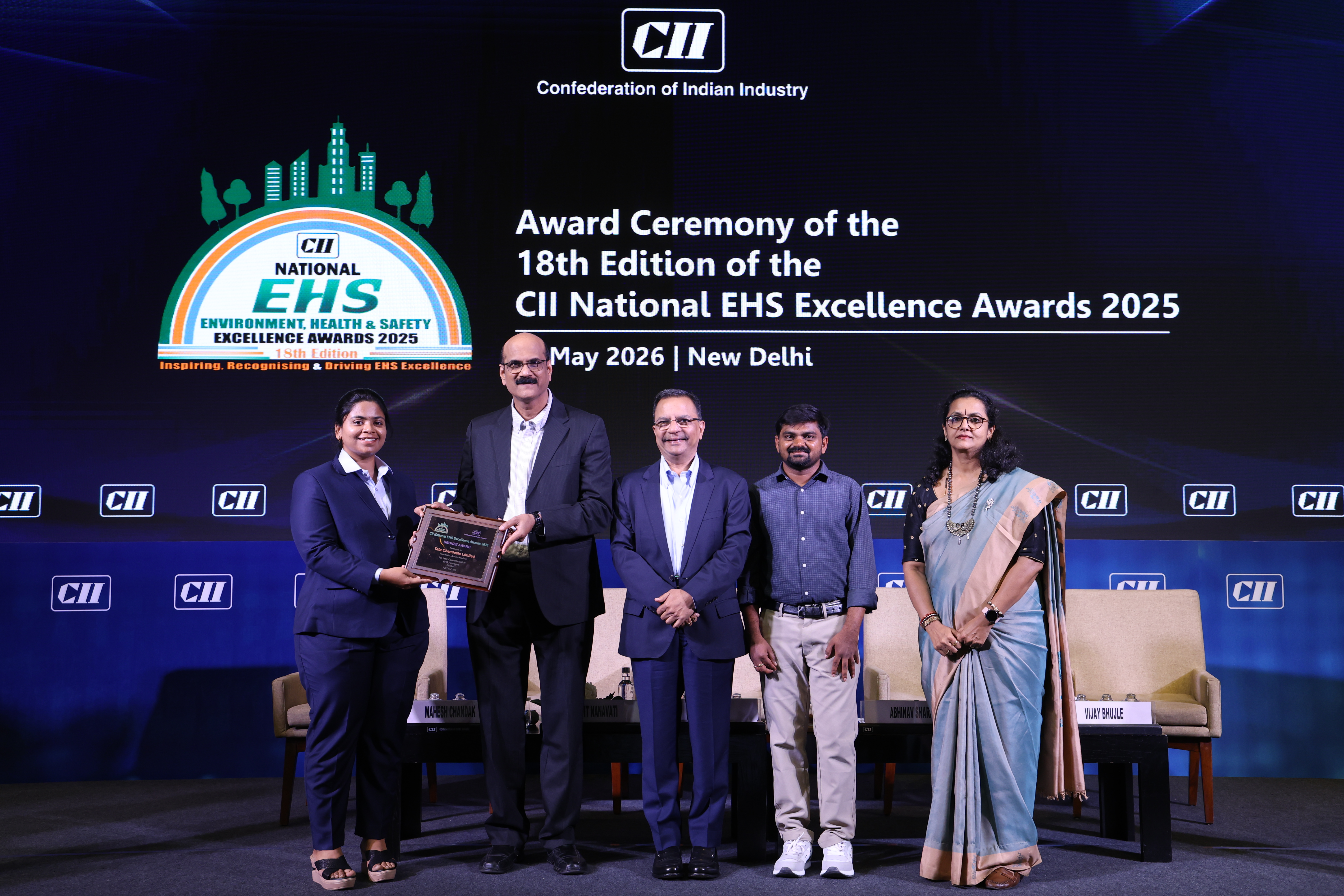 Tata Chemicals&rsquo; Mambattu Unit Wins Bronze at CII National EHS Excellence Awards 2025