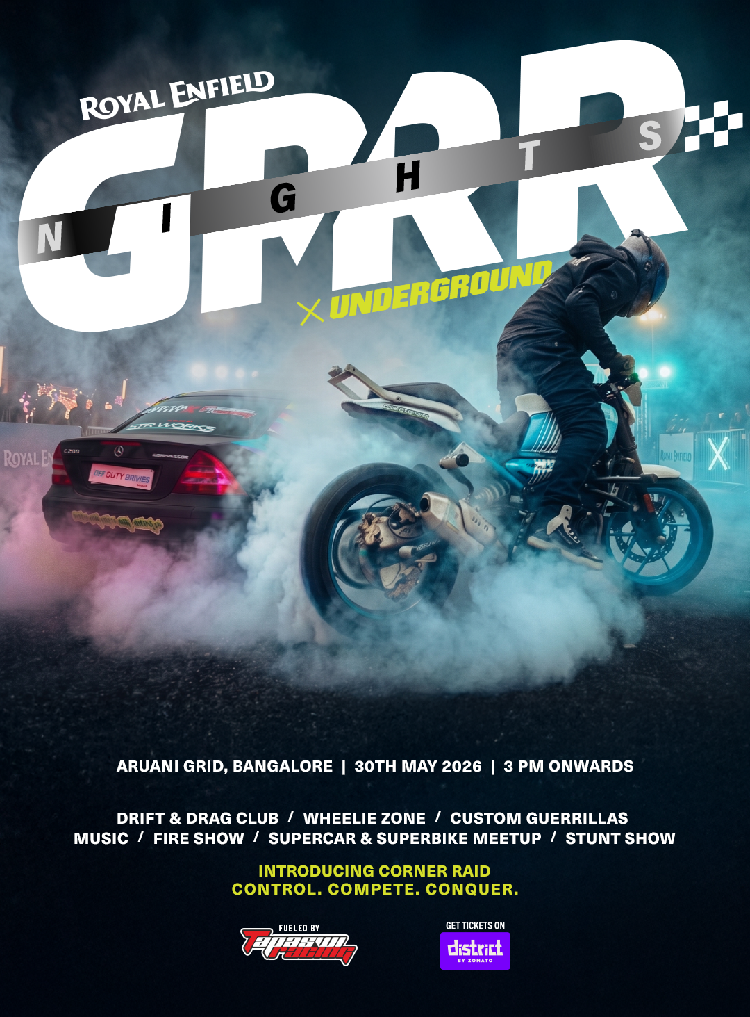 ROYAL ENFIELD BRINGS ITS HIGH-OCTANE GRRR NIGHTS X UNDERGROUND EXPERIENCE TO BENGALURU