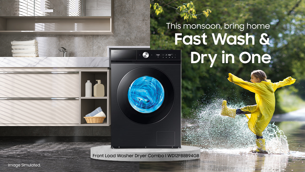 Monsoon Laundry, Made Easy with Samsung Bespoke AI Washer Dryer