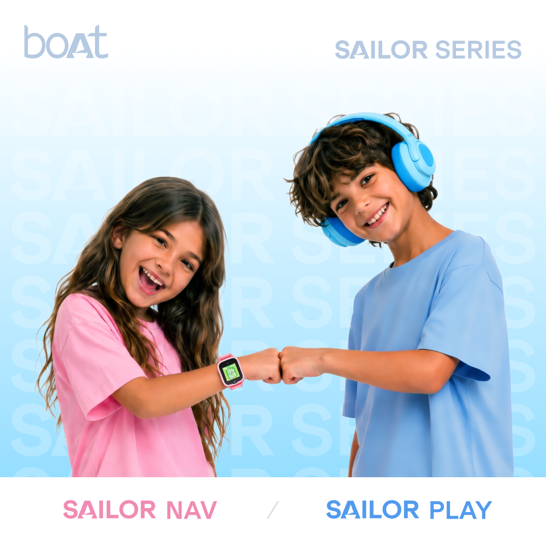 boAt Enters India's Kids' Lifestyle Technology Category with Sailor Nav Smartwatch, Introduces New Kid Series