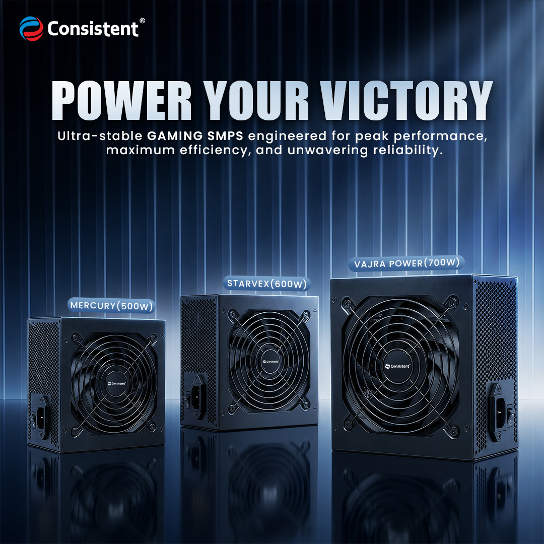 Consistent Infosystems Launches New Range of High-Performance Gaming Power Supplies
