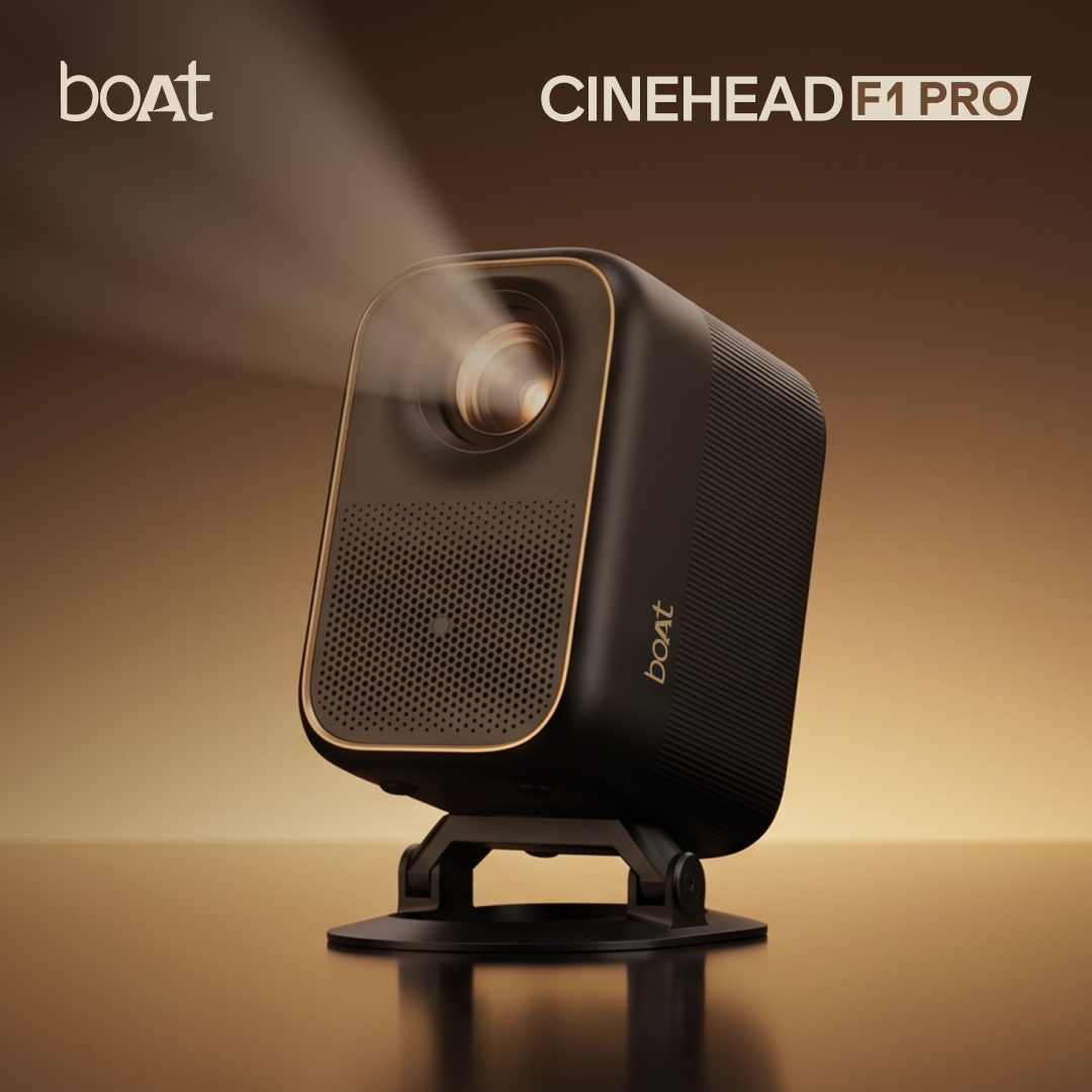 boAt Makes Big-Screen Play with CineHead F1 Series, Enters Smart Projector Category