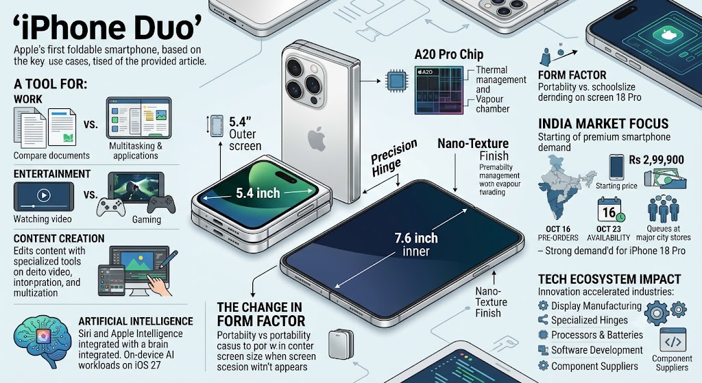 iPhone Duo Launch: Apple’s First Foldable iPhone Brings a New Era of Smartphone Technology 10 iPhone Duo Launch: Apple’s First Foldable iPhone Brings a New Era of Smartphone Technology