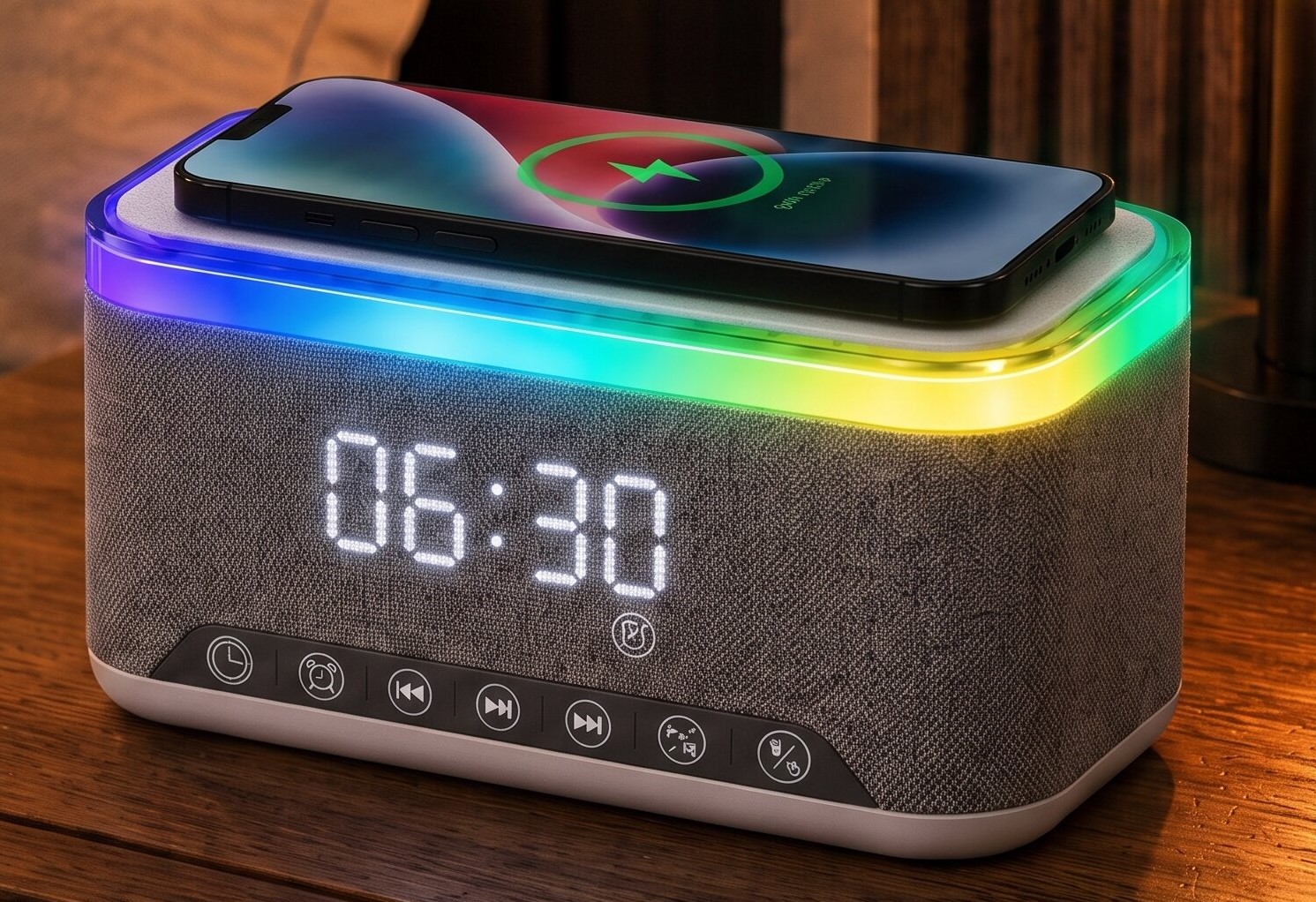 UNIX launches Z-Dock, a 3-in-1 Wireless Charging Dock with Powerful 10W Speaker and Digital Alarm Clock