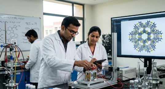 Indian Scientists Develop Platinum-Free Catalyst That Could Cut Clean Energy Costs