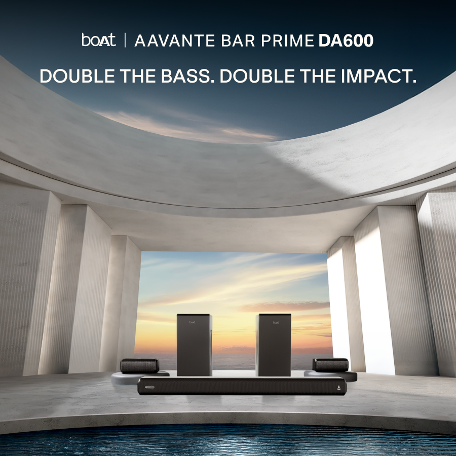 boAt Launches Aavante Bar Prime Soundbar Series with Up to 600W Sound and 5.2-Channel Audio, Starting at ₹12,999