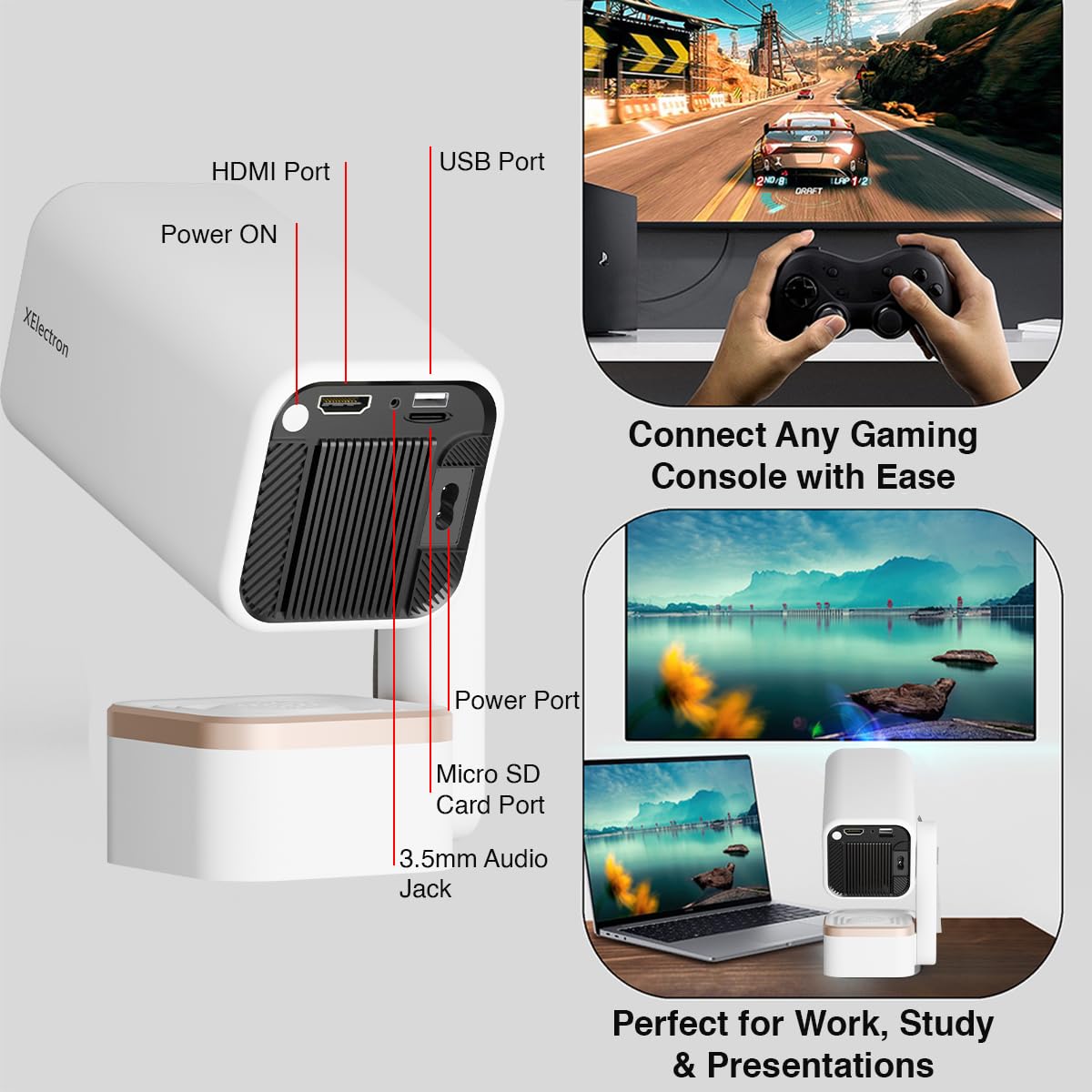XElectron Launches Techno Plus Android 14 Smart Home Projector with Native 1080P Resolution and 200-Inch Cinema Experience