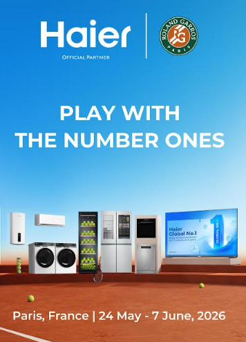 Haier India Partners with Sony LIV to Bring Roland-Garros 2026 to Connected TVs, Amplifying Haier&rsquo;s Global Tennis Association
