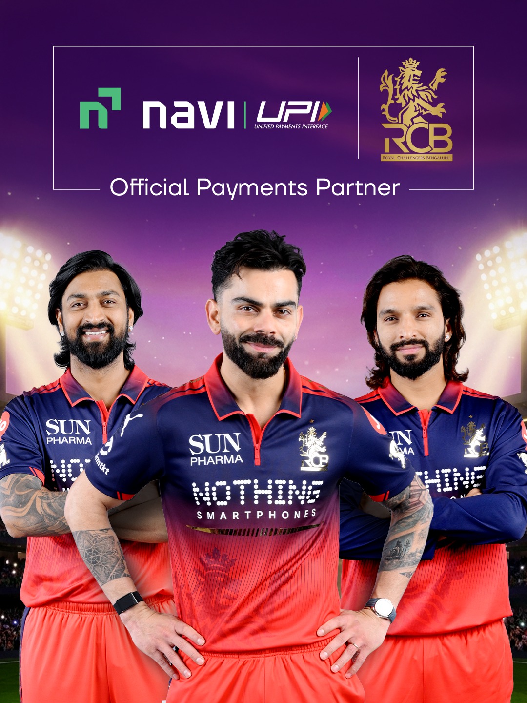 Navi UPI returns as Official Payments Partner of Royal Challengers Bengaluru in T20 season  2026; introduces &lsquo;Fastest Moment of the Match&rsquo; award