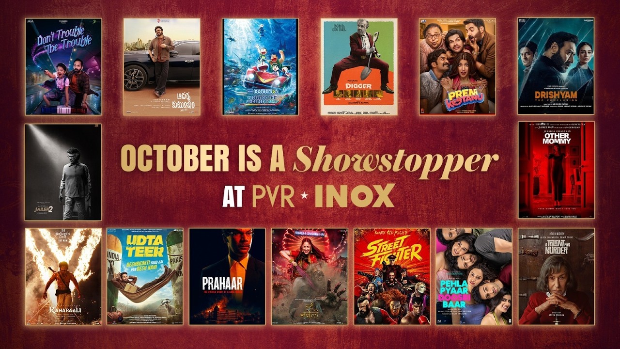 PVR Inox Sets The Stage For A Festive October With 30+ Films Across 8 Languages