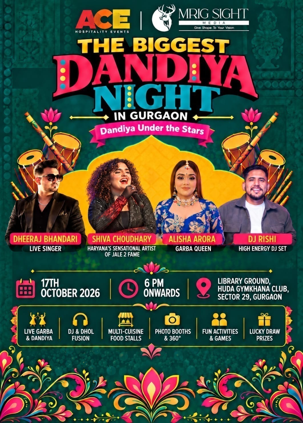 ACE Hospitality Events Announces Gurgaon&rsquo;s Biggest Dandiya Night 2026