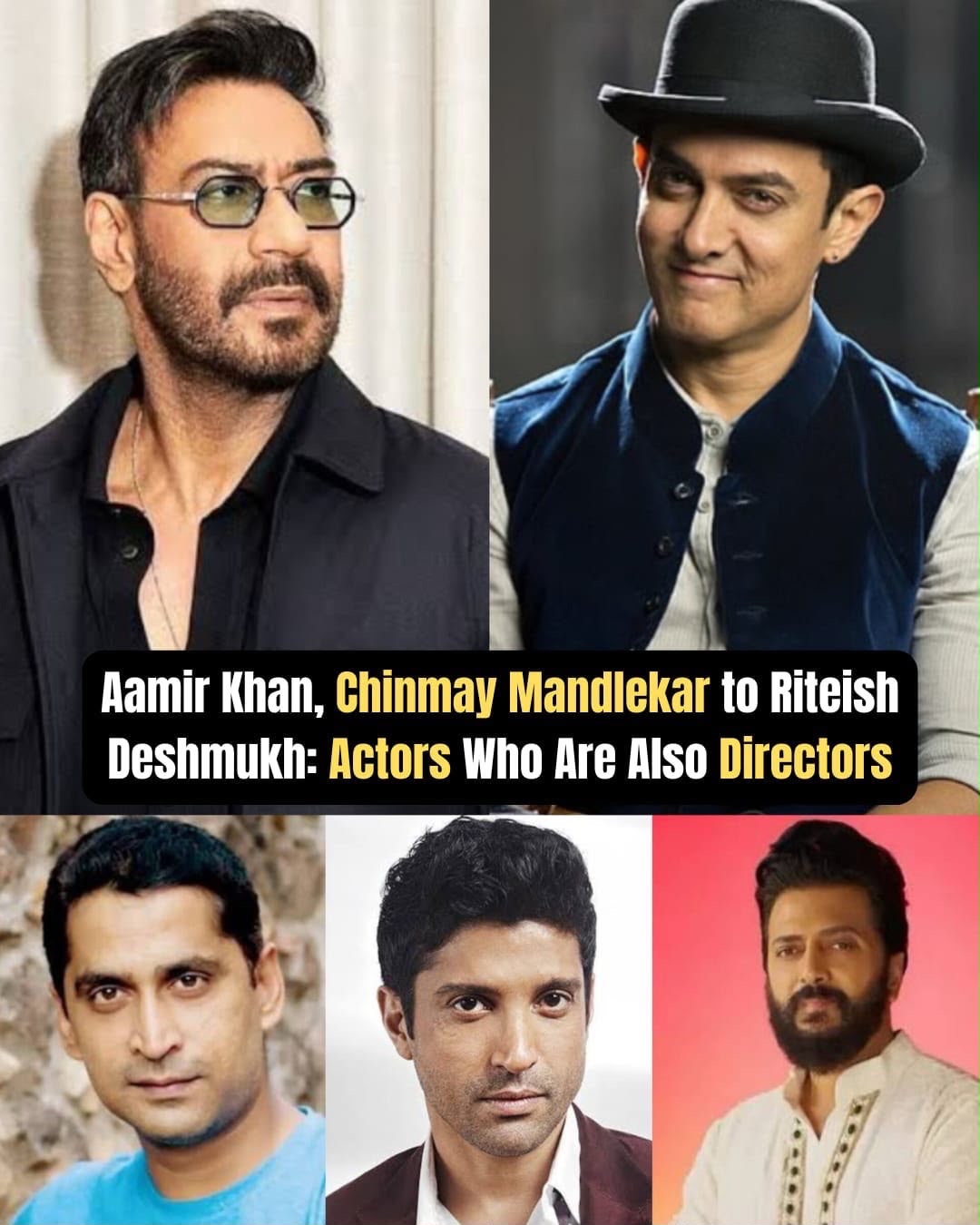 Aamir Khan, Chinmay Mandlekar to Riteish Deshmukh: Actors Who Are Also Directors
