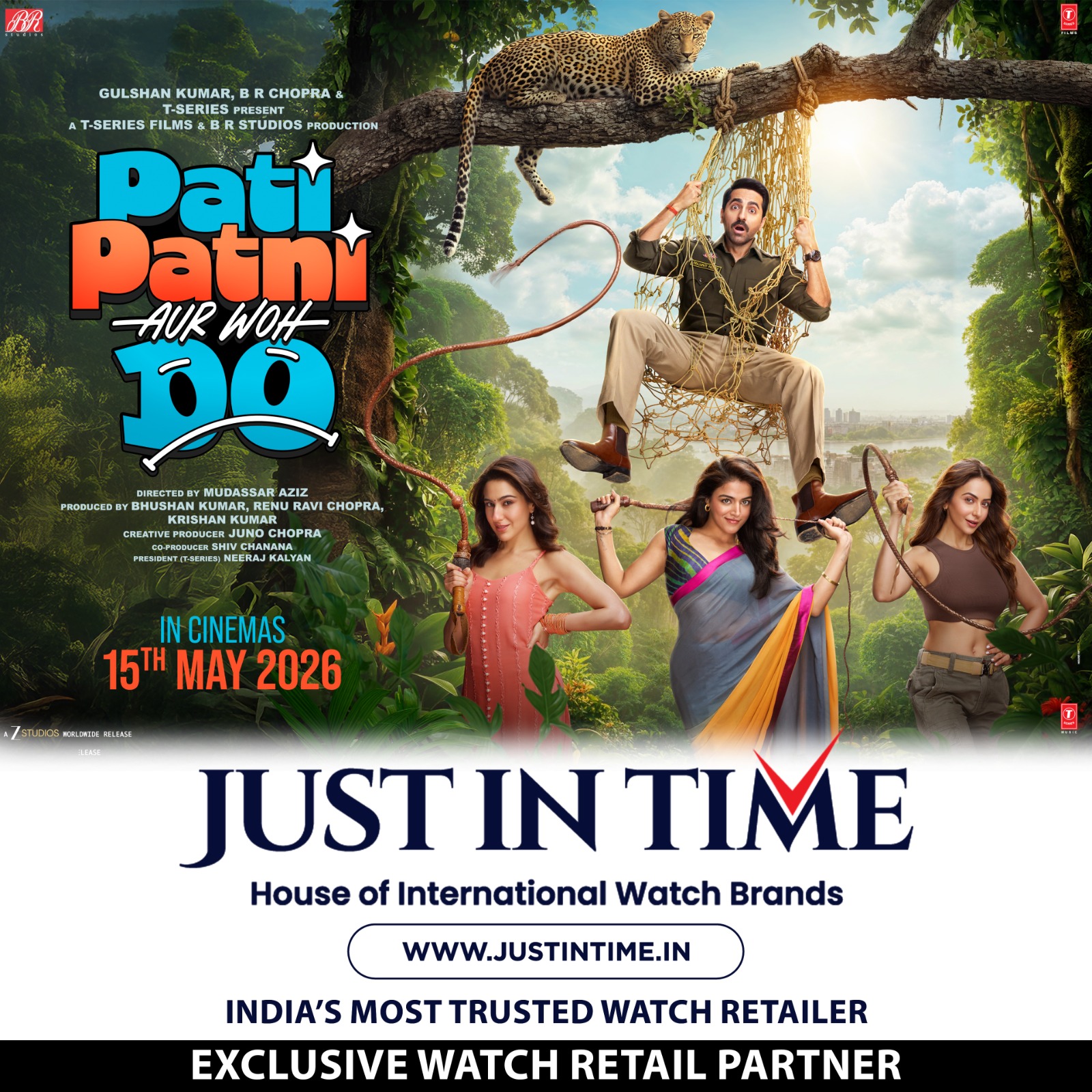 Just In Time Launches Exclusive Promotional Teaser with Ayushmann Khurrana & Sara Ali Khan for Pati, Patni Aur Woh Do