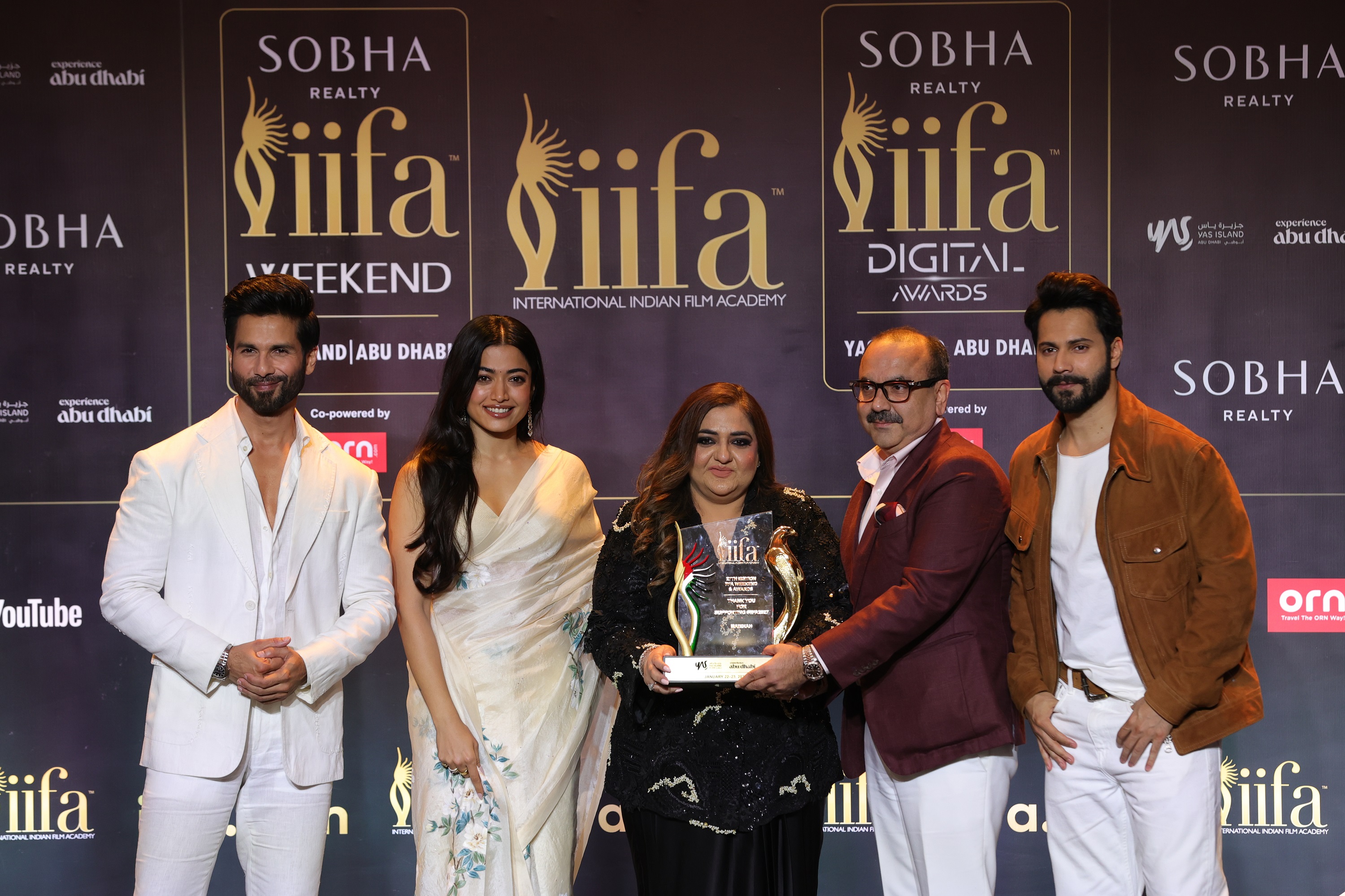 Bollywood Star Shahid Kapoor, Varun Dhawan and Rashmika Mandanna Unveils the IIFA 2027 Invitation Designed by Madihah