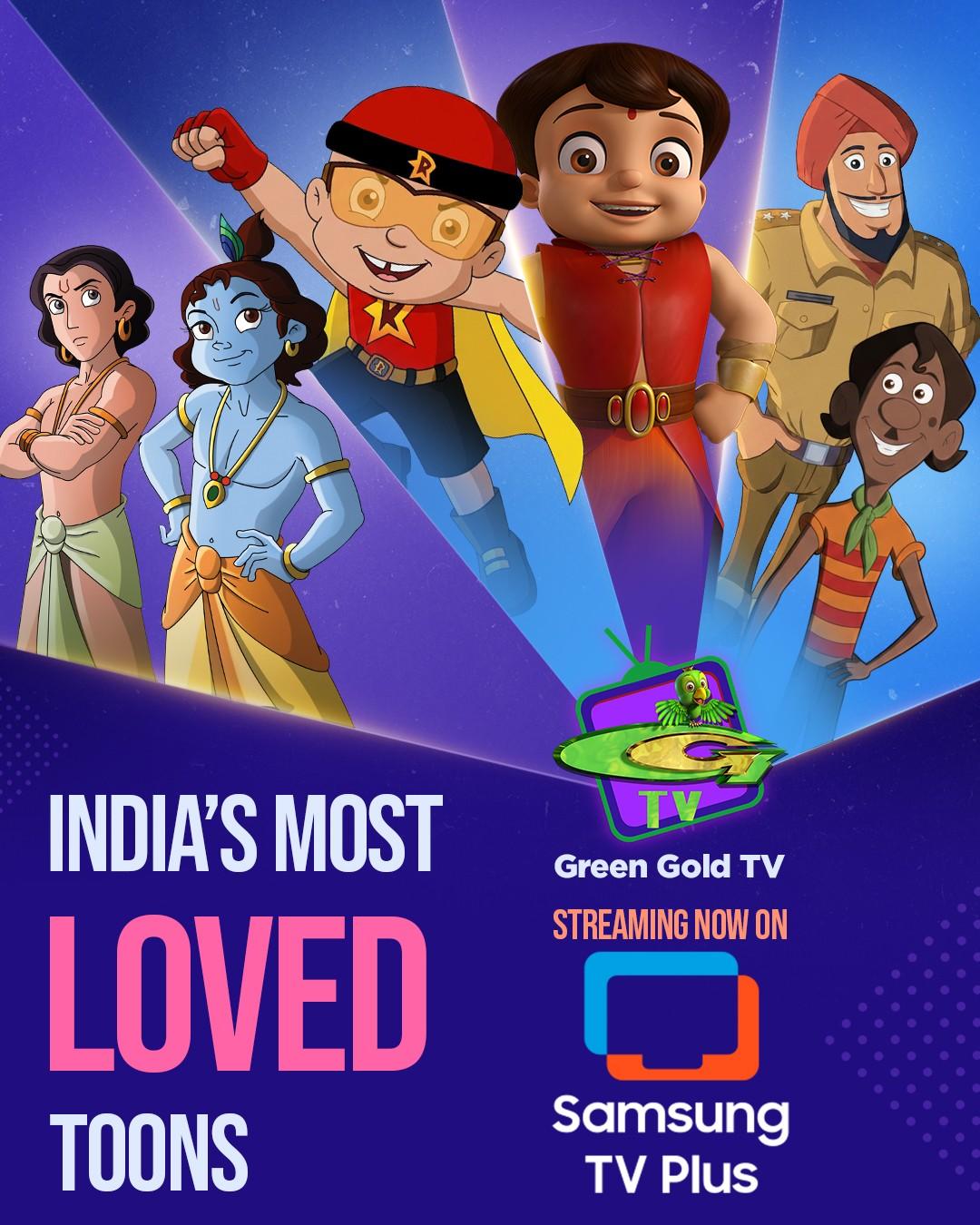 Samsung TV Plus expands its FAST offerings in India with the launch of Green Gold Animation&rsquo;s Green Gold TV