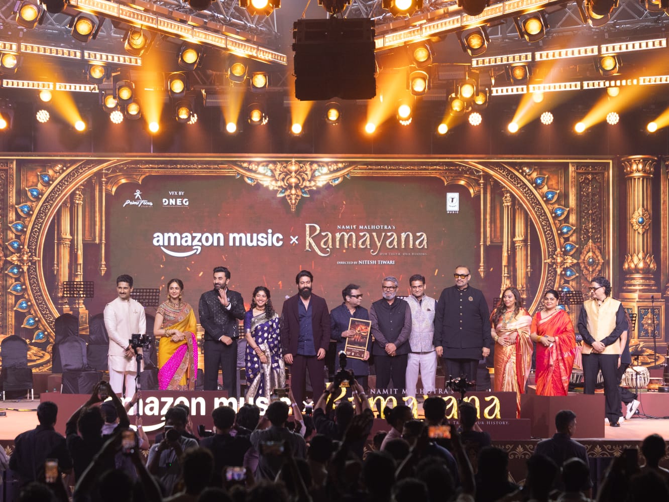 Amazon Music Hosts A.R. Rahman-Led Musical Celebration Of Namit Malhotra’s Ramayana In Chennai, With Ranbir Kapoor, Yash, And Sai Pallavi