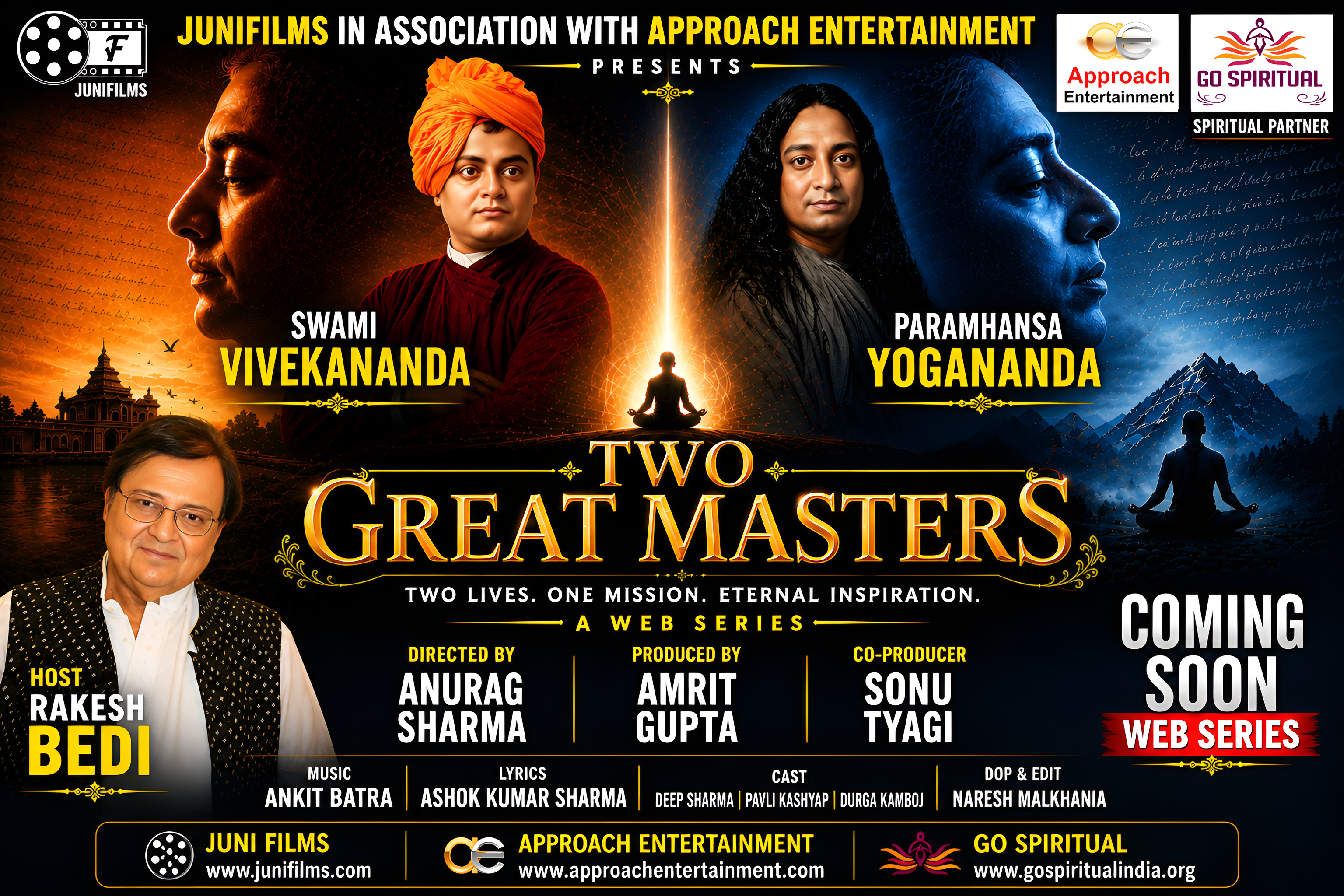 Dhurandhar Star Rakesh Bedi to Play Prominent Role in Sonu Tyagi&rsquo;s Spiritual Web Series Two Great Masters