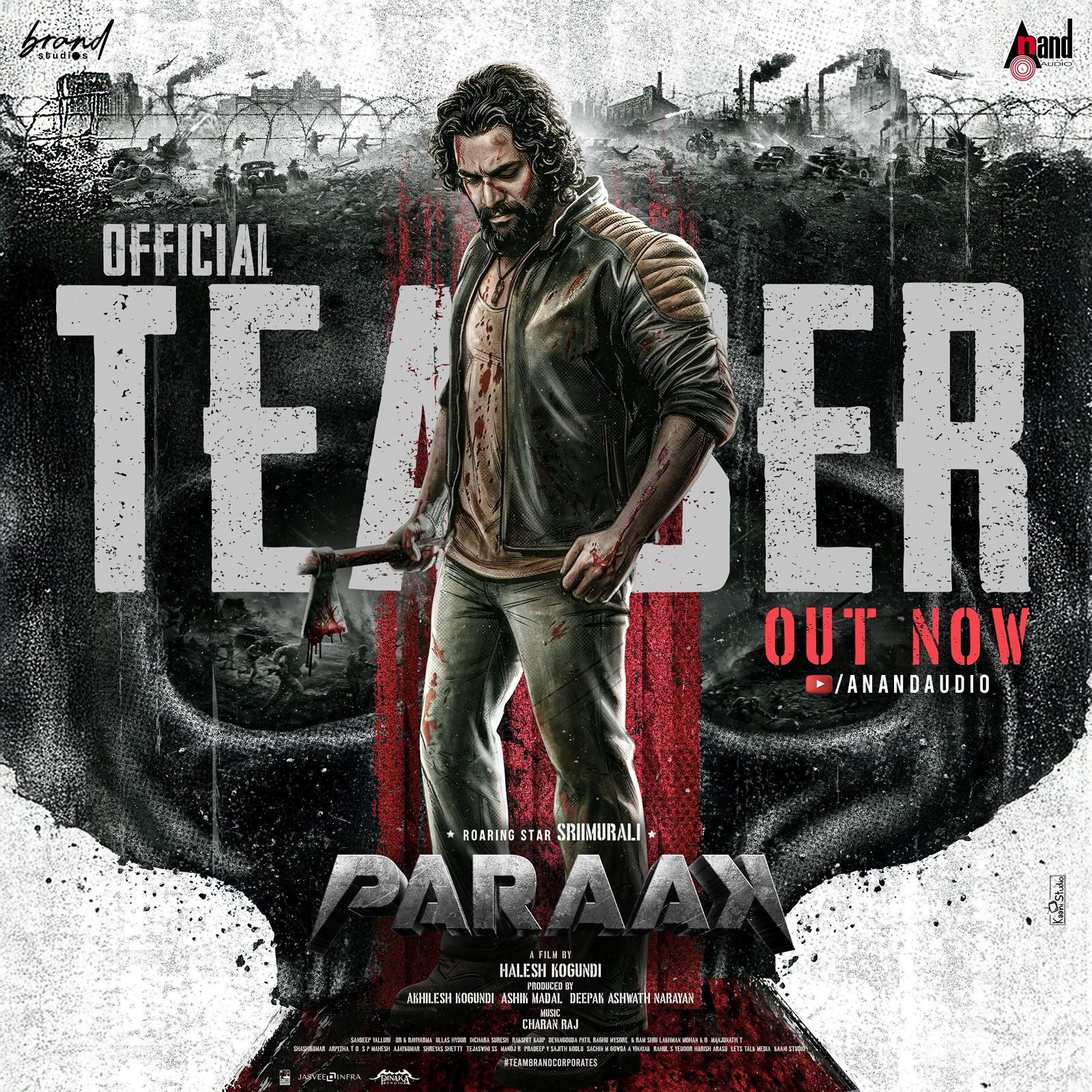 Roaring Star Sriimurali Unleashes 'PARAAK'; Explosive Teaser Creates Massive Pan-India Buzz