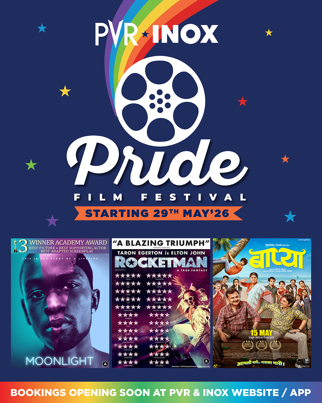 PVR INOX Launches Pride Film Festival from May 29 Featuring Moonlight, Rocketman & Baapya