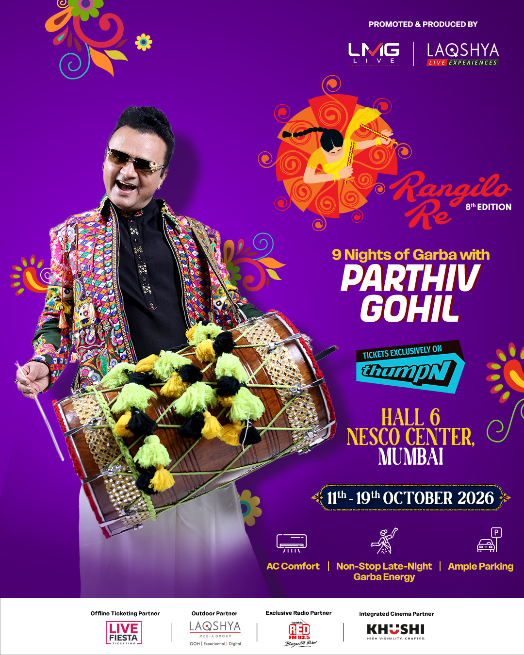 II Rangilo Re, Mumbai's Biggest Garba Festival Is Here; Live Now on thumpN
