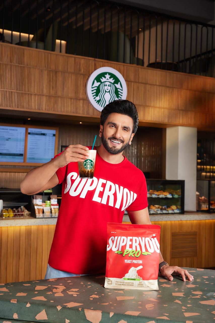 SUPERYOU&rsquo;S Co-Founder Ranveer Singh Unveils the Signature Protein Coffee with Tata Starbucks