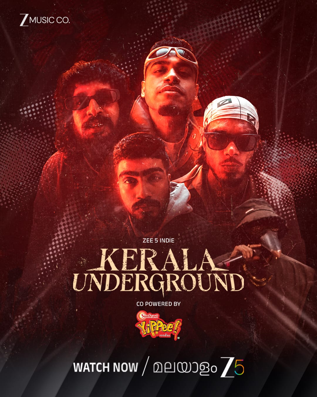 Malayalam Zee 5 and Zee Music Company partner to amplify Kerala&rsquo;s underground Hip-Hop culture; Zee 5 Indie Kerala Underground, which is now streaming on Malayalam Zee 5