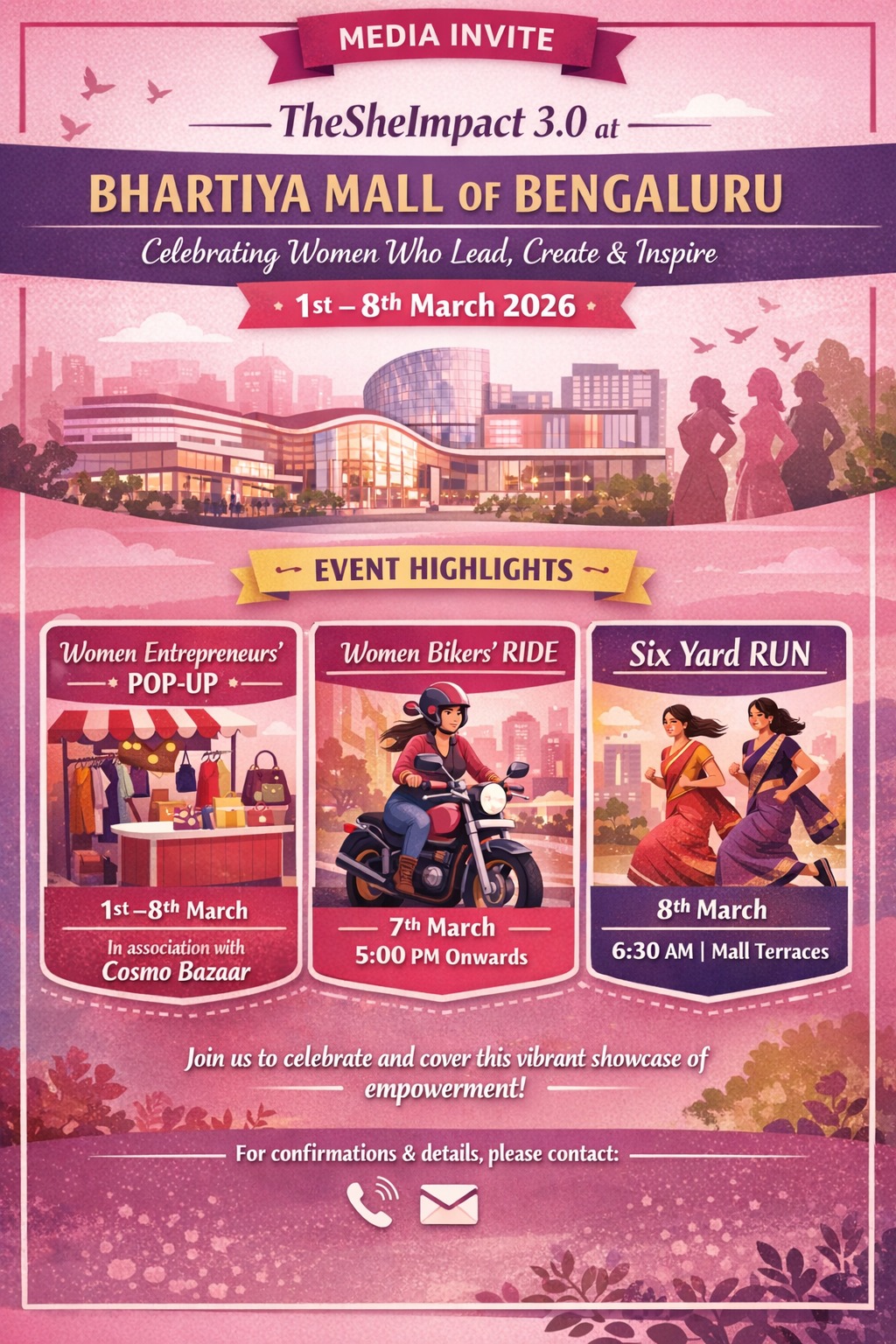 TheSheImpact 3.0: Bhartiya Mall of Bengaluru Celebrates Women Who Lead, Create, and Inspire