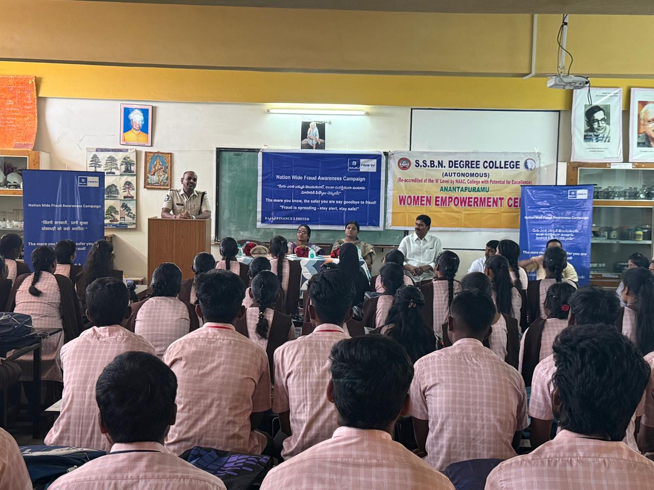​Bajaj Finance organizes Cyber Fraud awareness session for students in Anantapur
