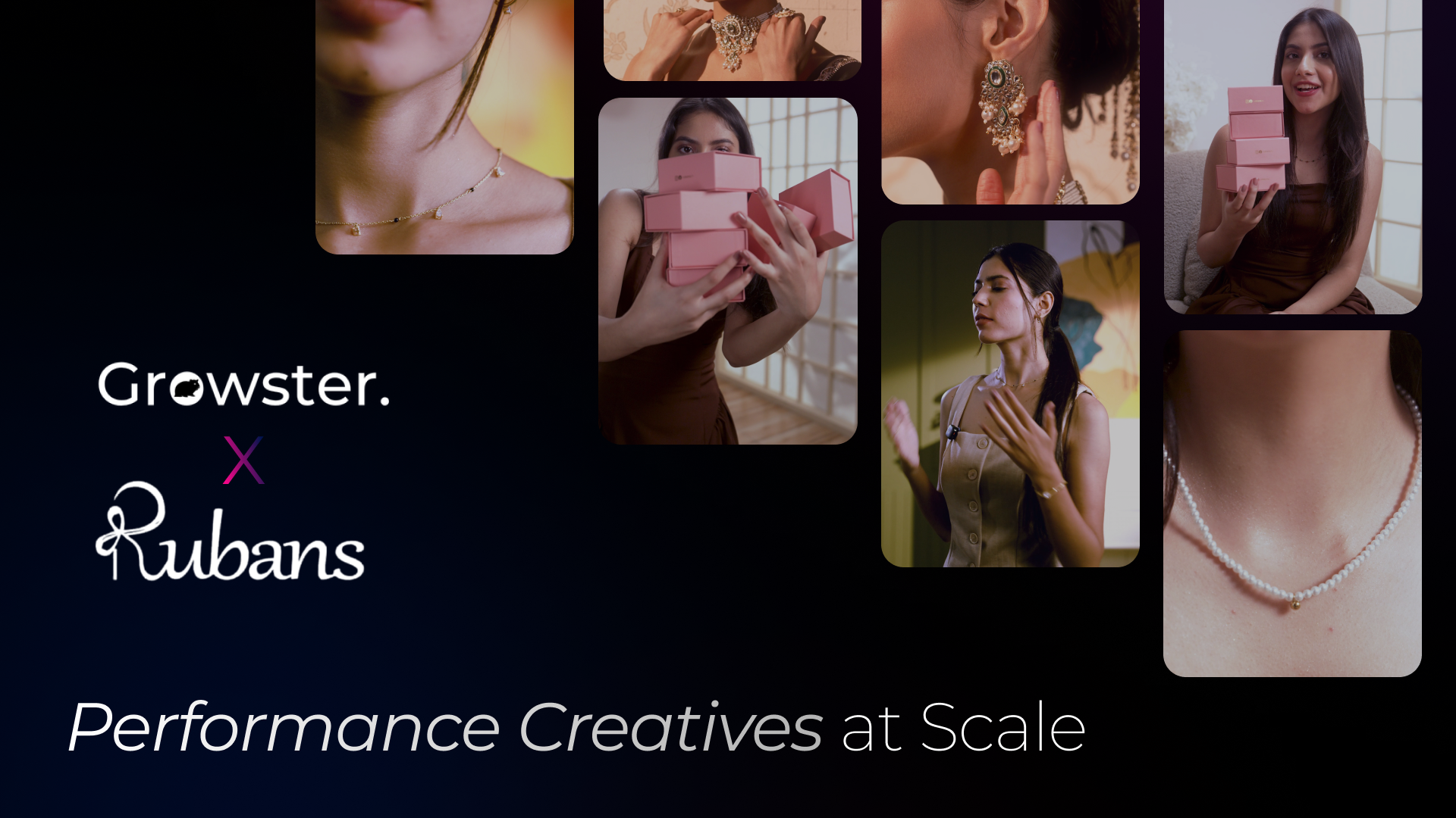 Growster Completes Large-Scale Performance Creative Mandate for Rubans, Producing a High-Volume Ad Library Across Its Jewellery Collections