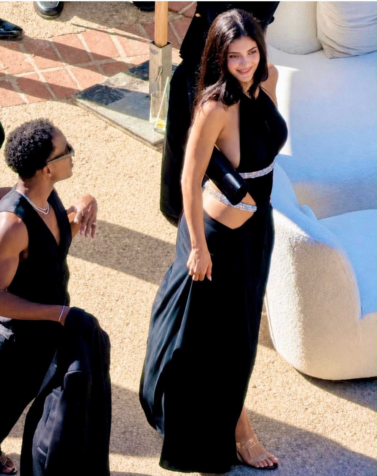 Kylie Jenner carried an Indian-made luxury clutch to BFF Jordyn's wedding