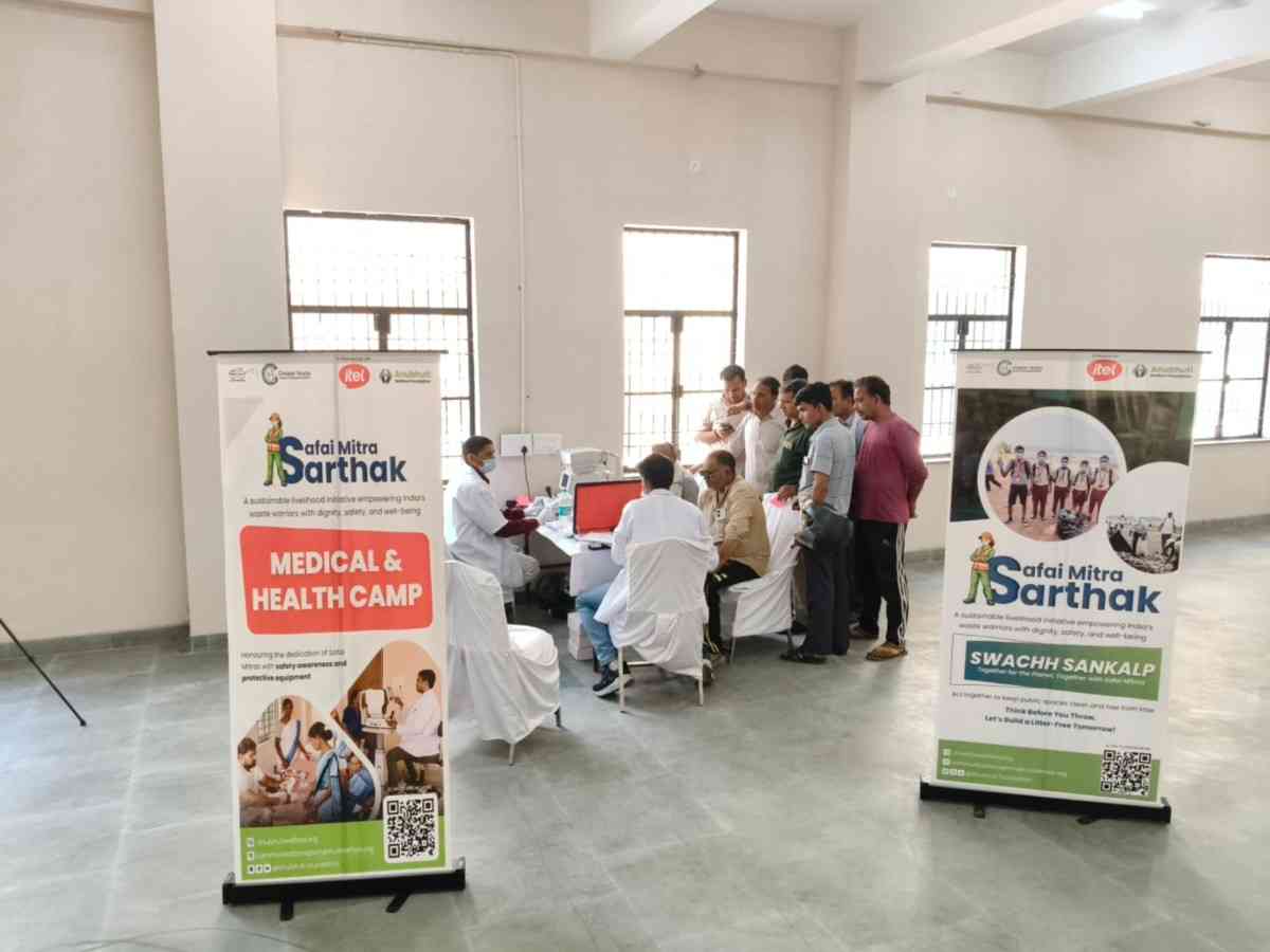 itel & AWF in collaboration with GNIDA Bring Eye Care Support to 150 Safai Mitras